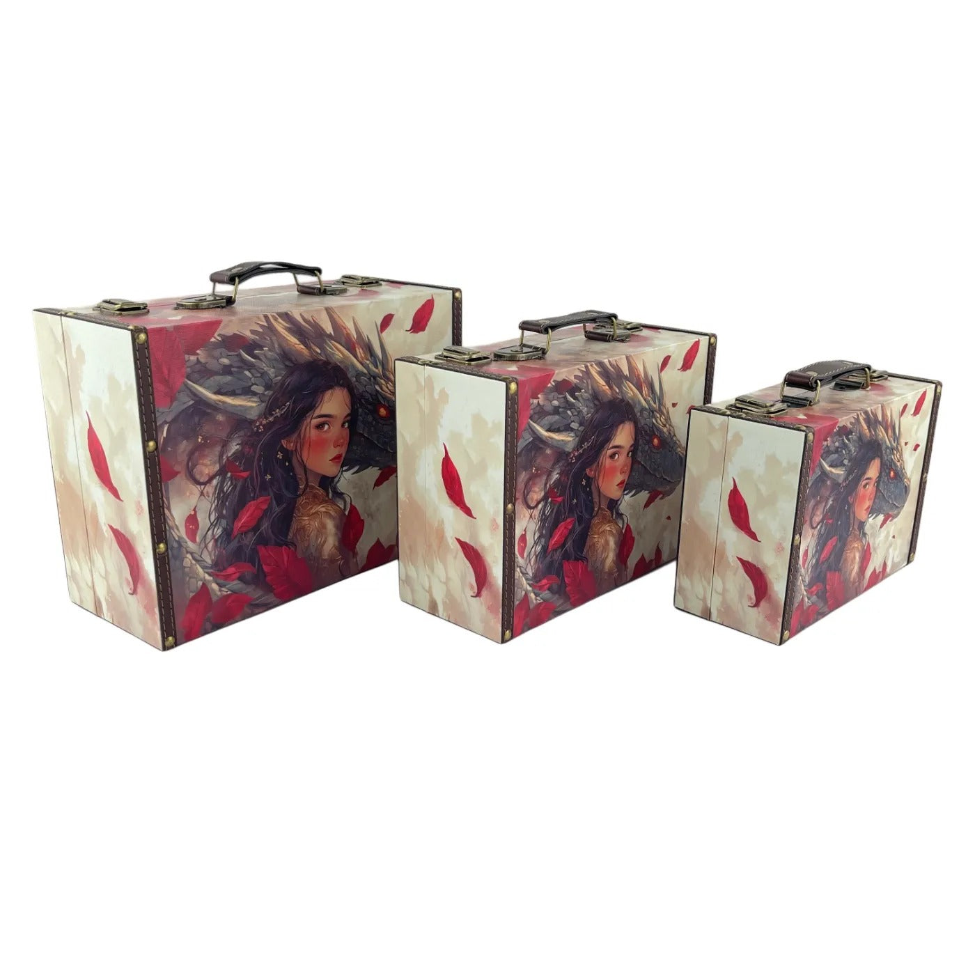 G324- Dragon and Girl Suitcase