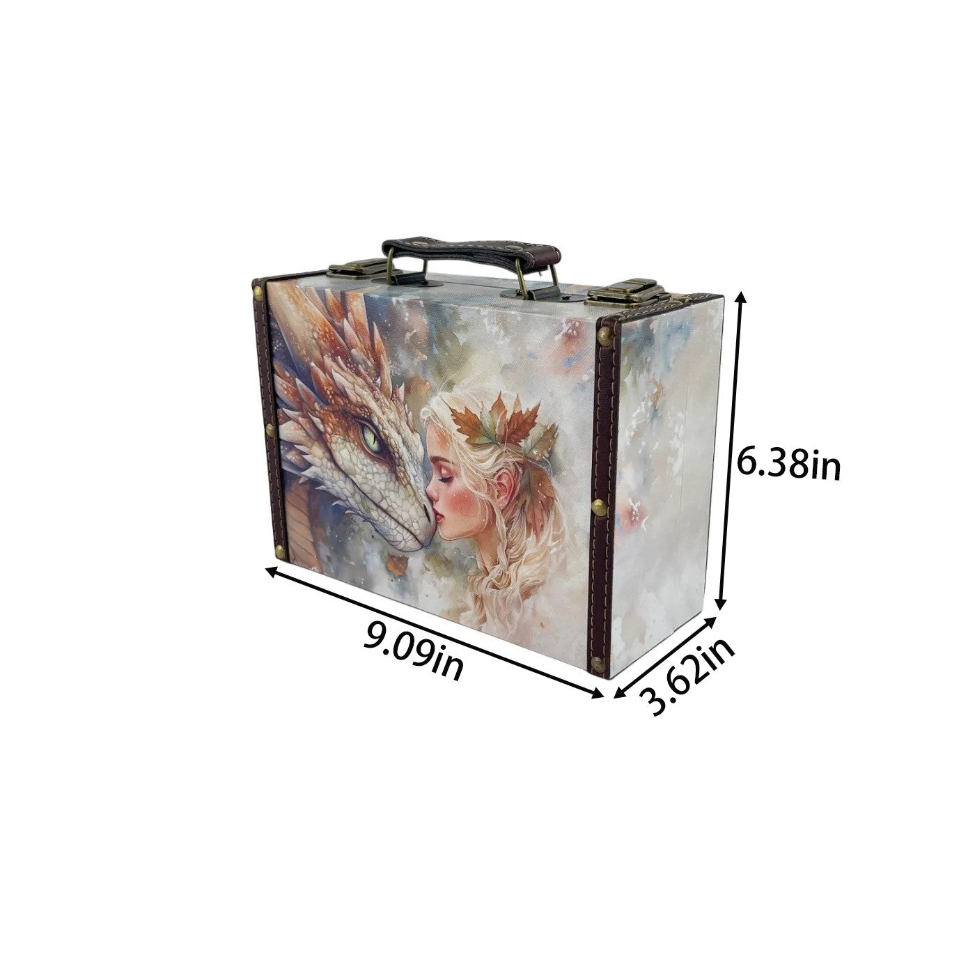 G325- Dragon and Blonde Girl Suitcase