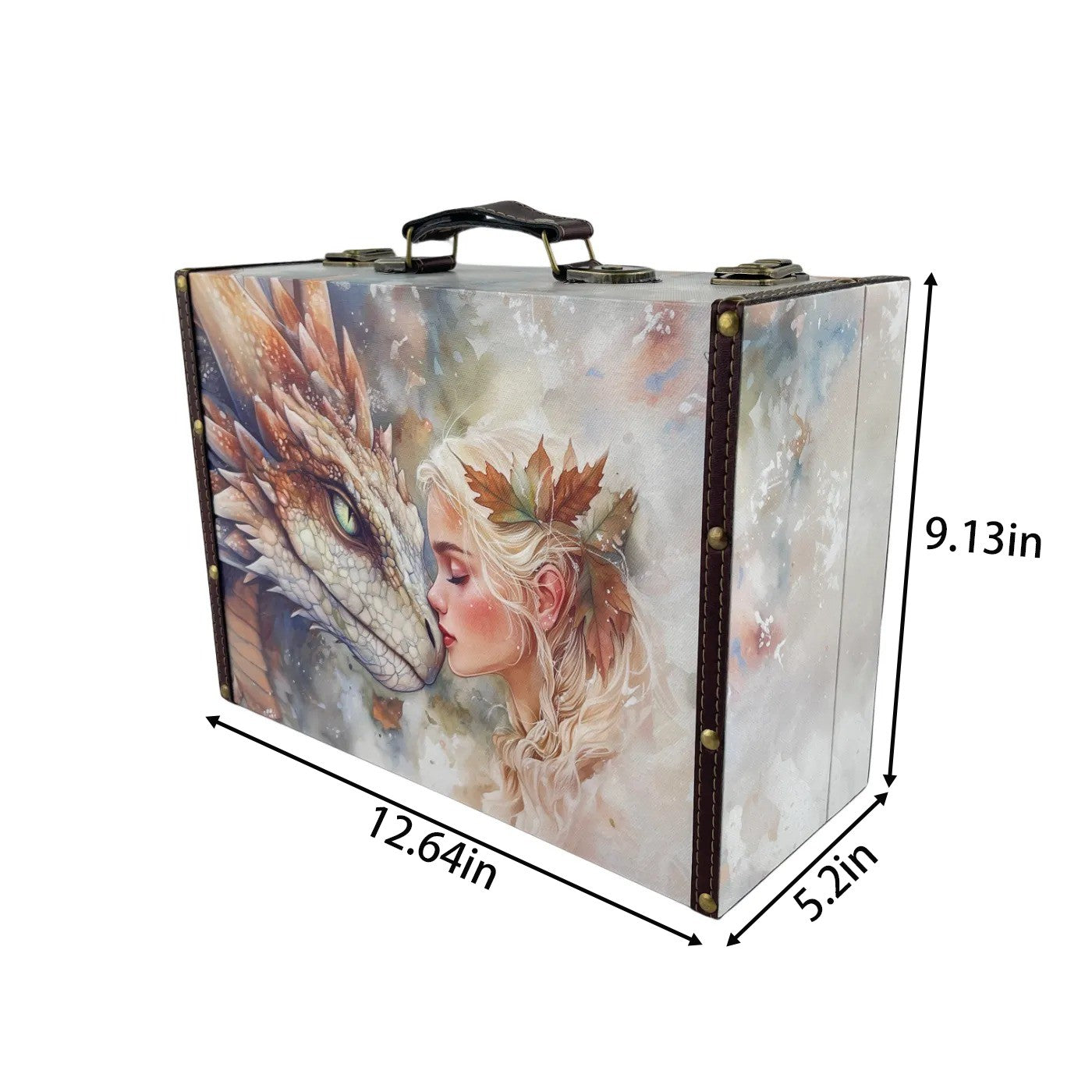 G325- Dragon and Blonde Girl Suitcase