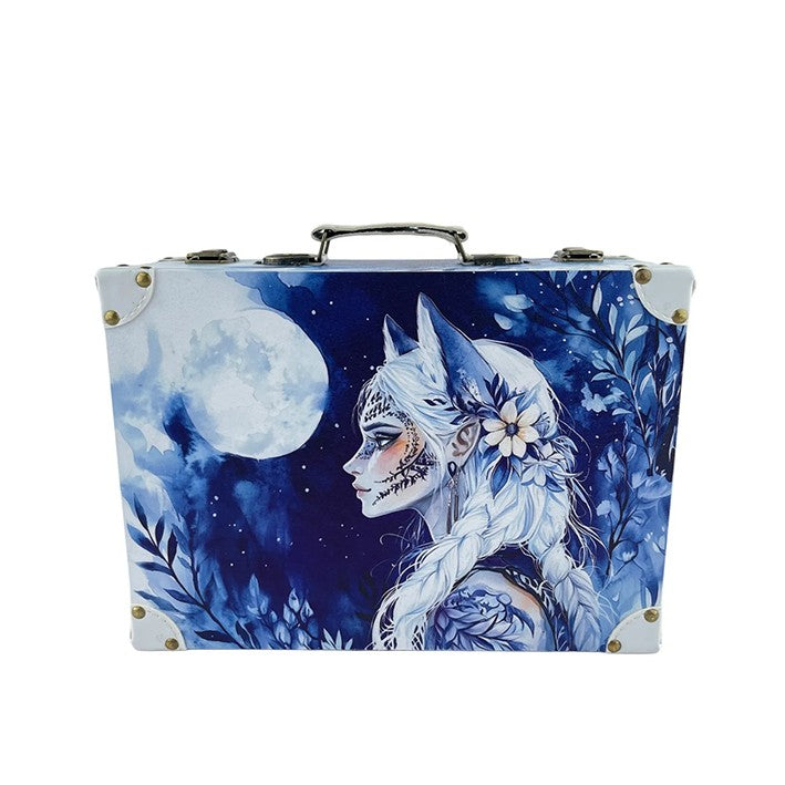 G327- Wolf Girl Suitcase