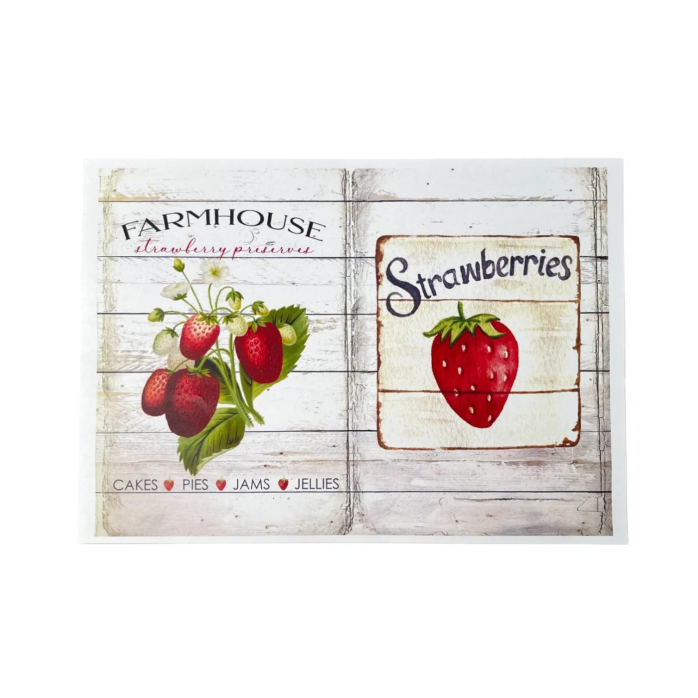 A4 size Strawberries Style Paper 10 pcs *Thin paper