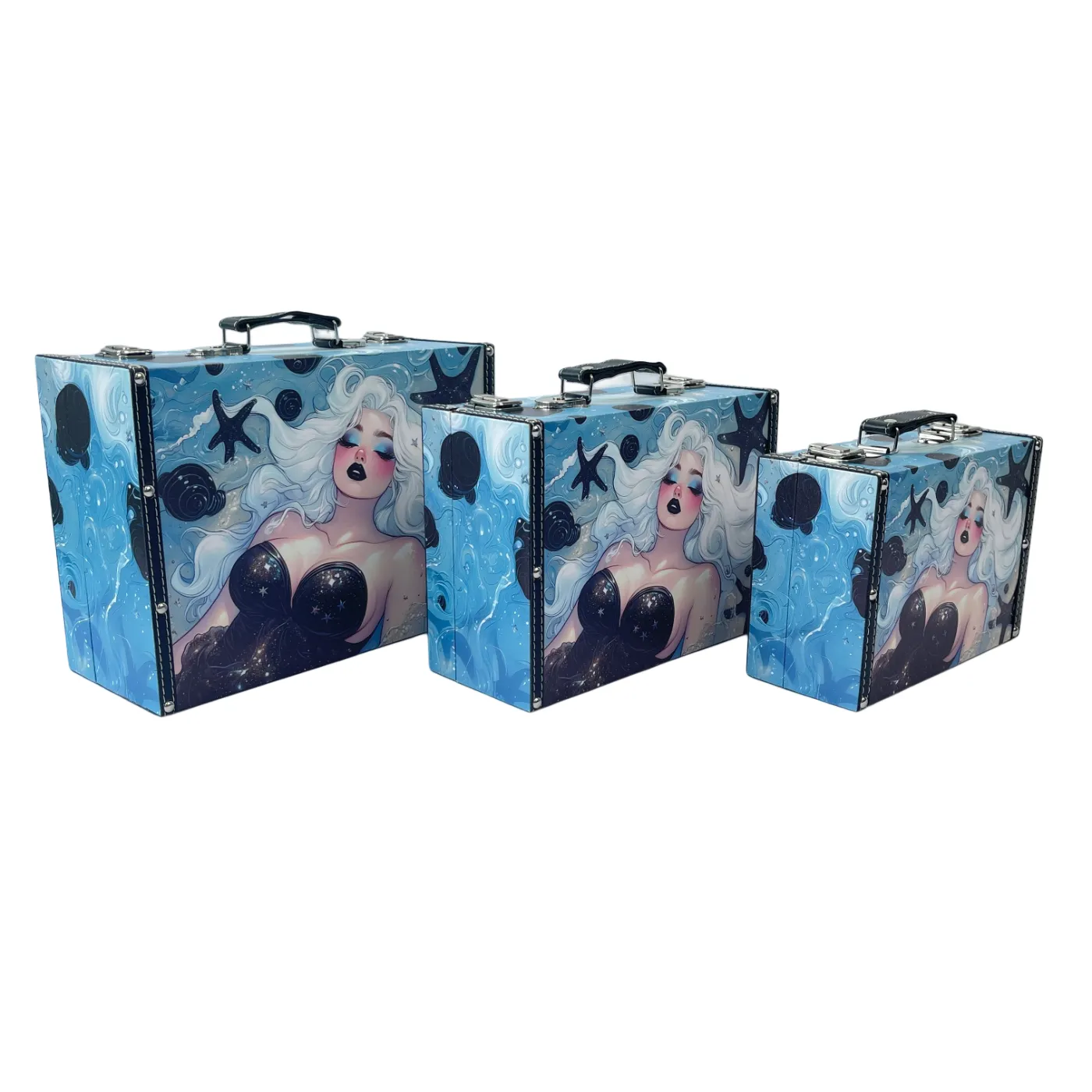 G331- Dark Mermaid Suitcase