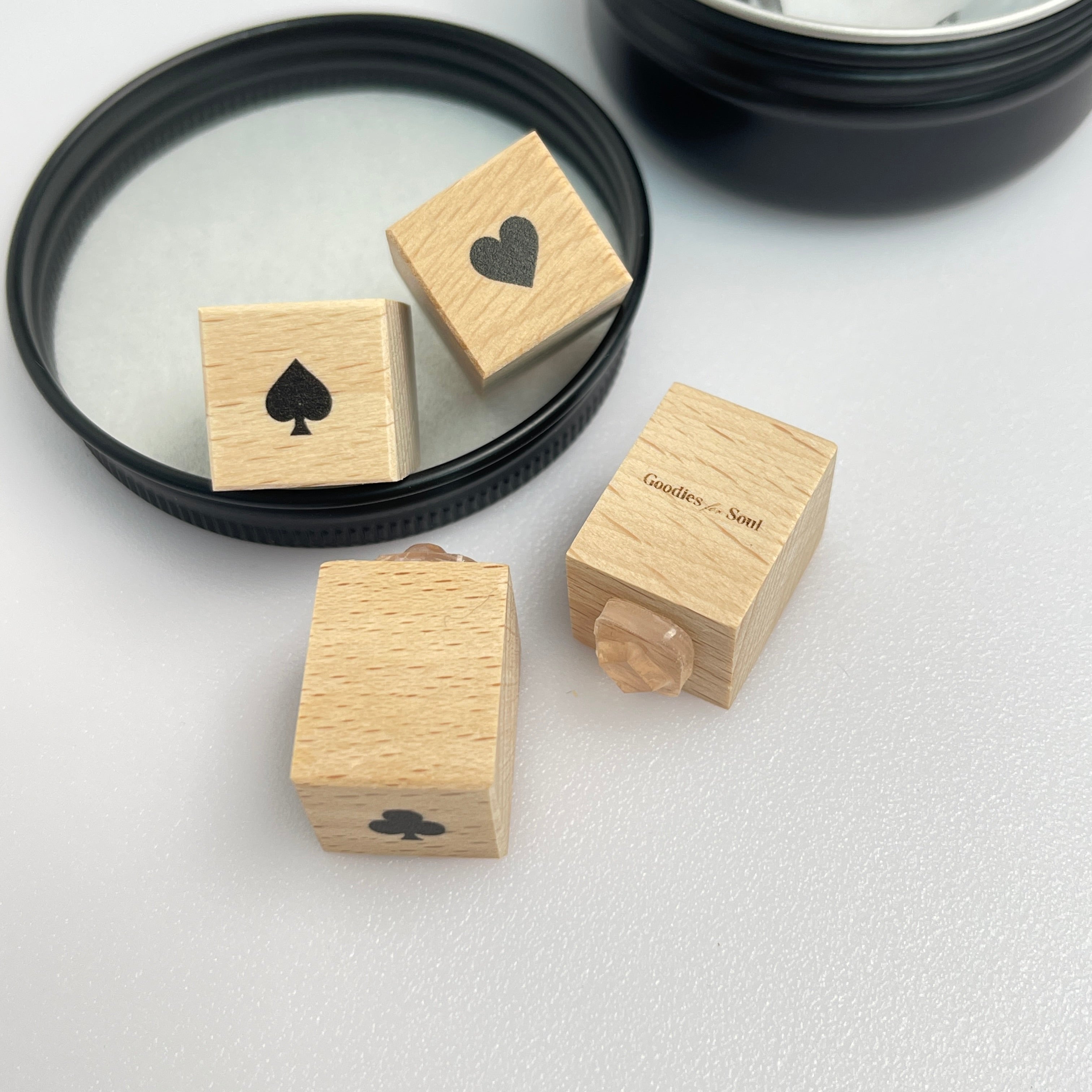 Playing Cards Symbols Wooden Stamps *mini size about 6mm