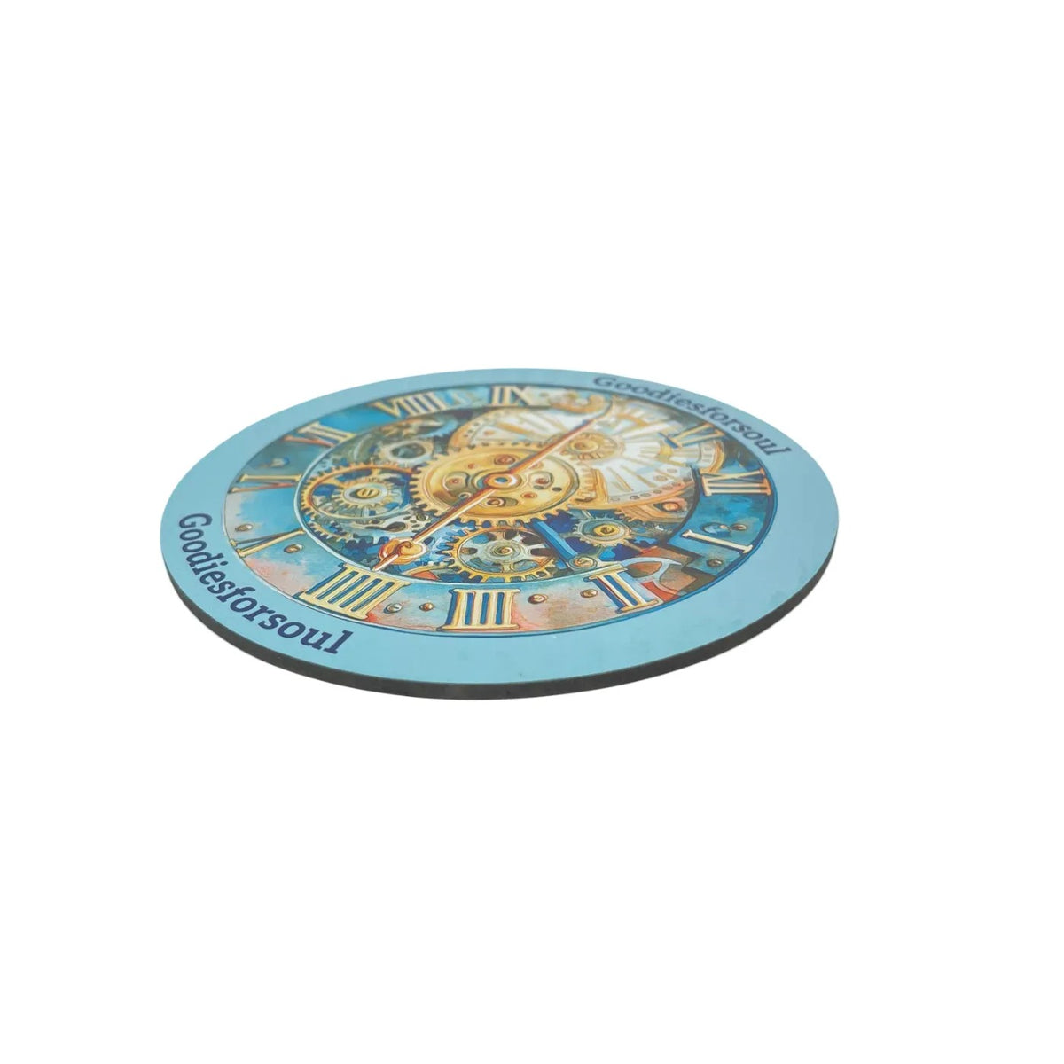 Clock cutting mat side view