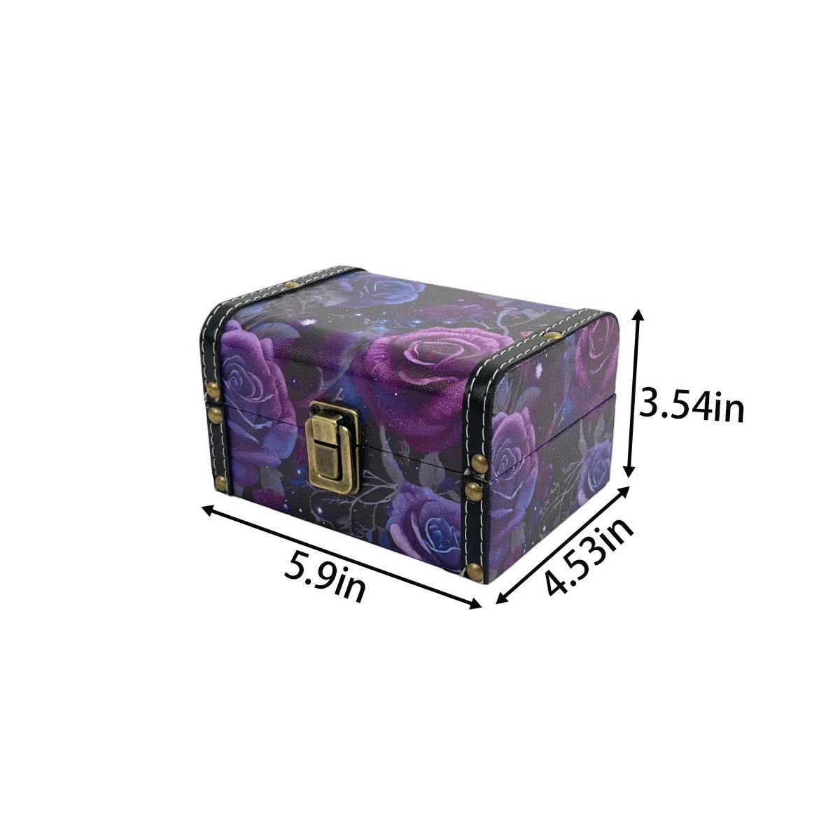 Purple roses ATC storage box