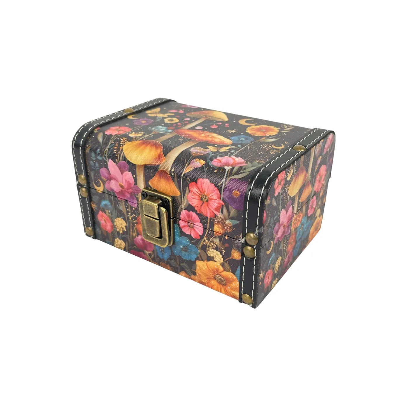 Mushrooms and flowers ATC storage box