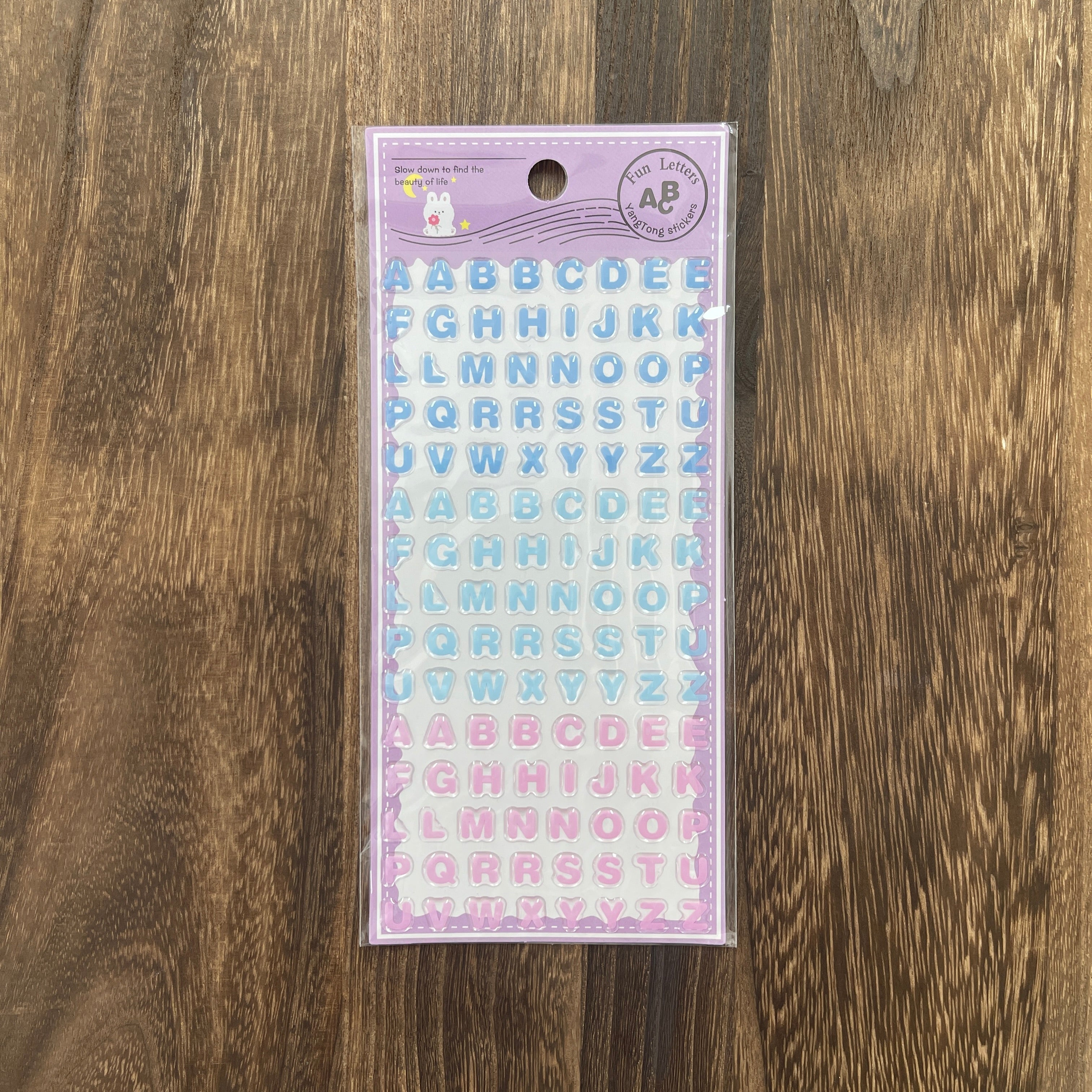 Crystal letters Sticker -1Pcs each pack
