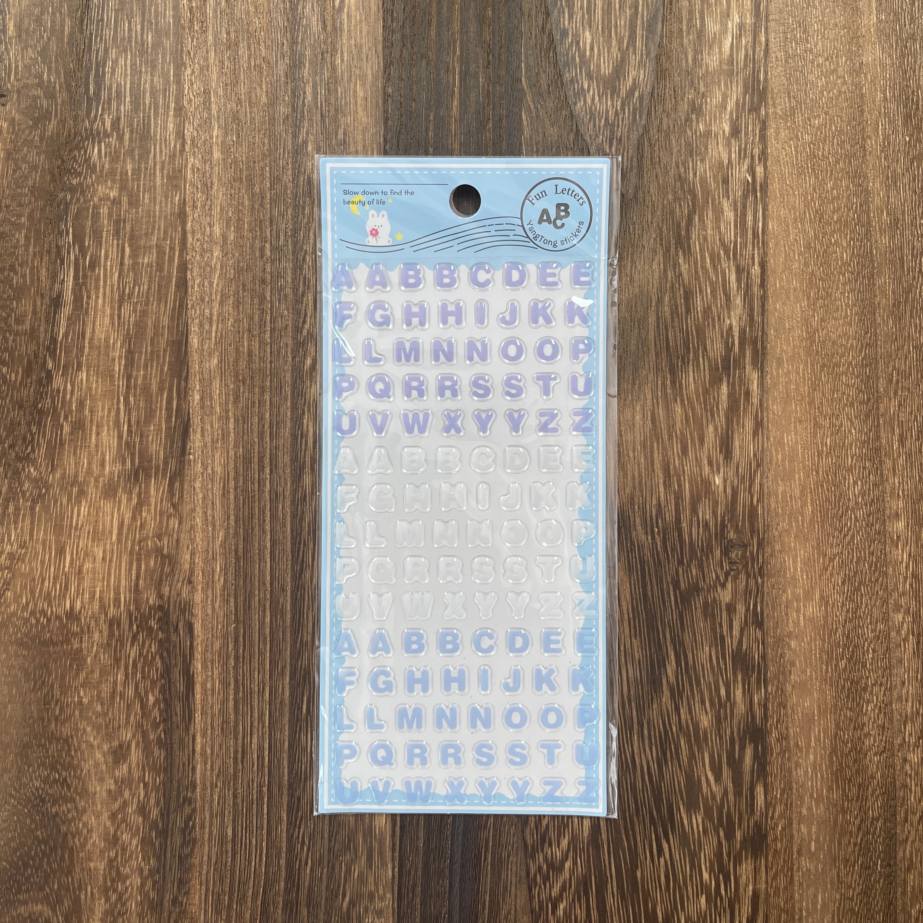 Crystal letters Sticker -1Pcs each pack