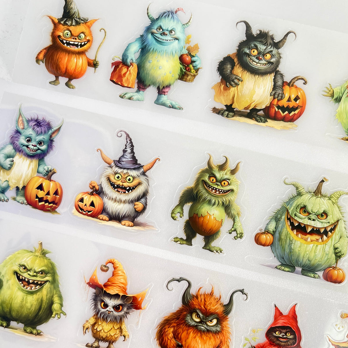 Halloween Monsters tape pieces