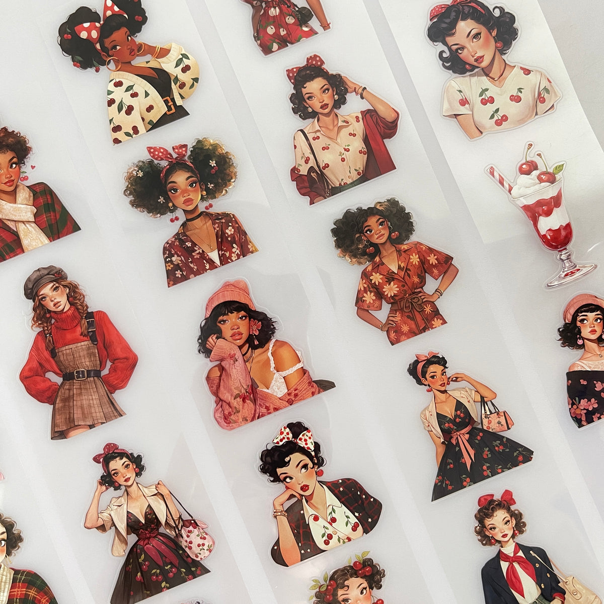 Cherry Lady tape pieces