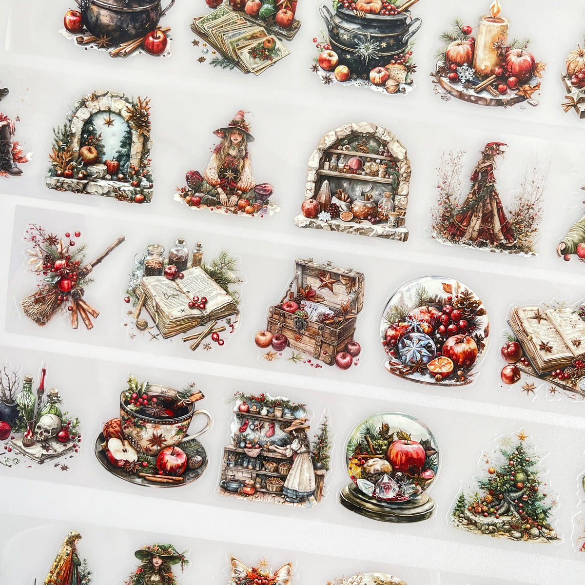 Christmas Witch tape pieces