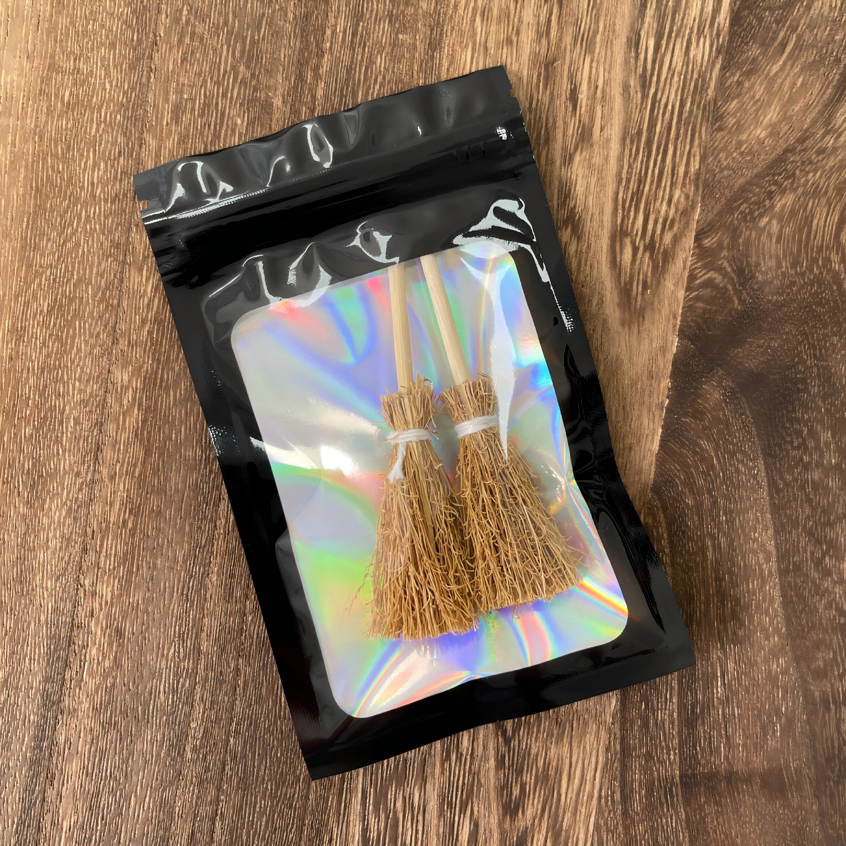 0929 Miniature Broom Witch Broom Halloween 2pcs 1 pack