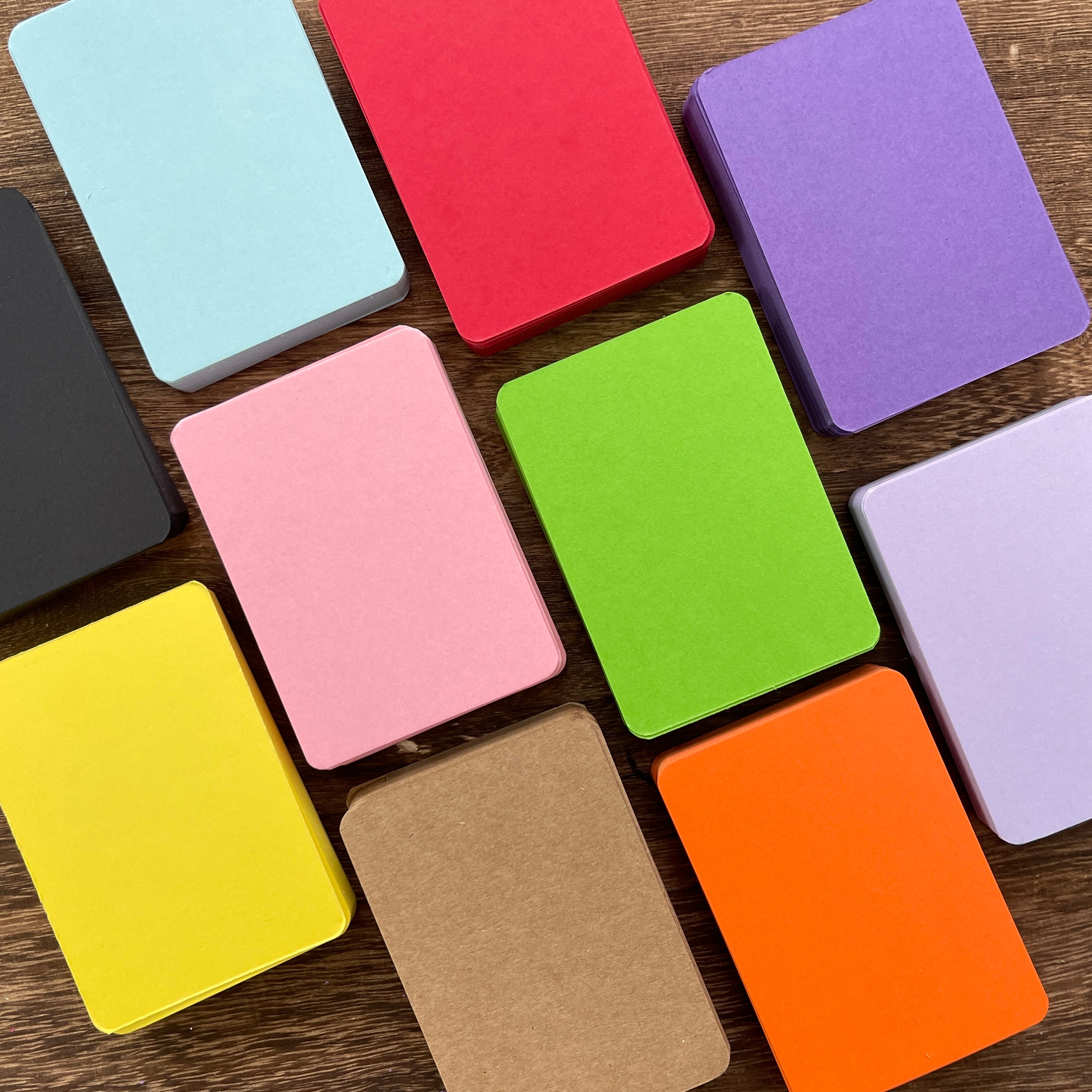 Solid color ATC card 1 pack 50 pcs 2.5*3.5 inch