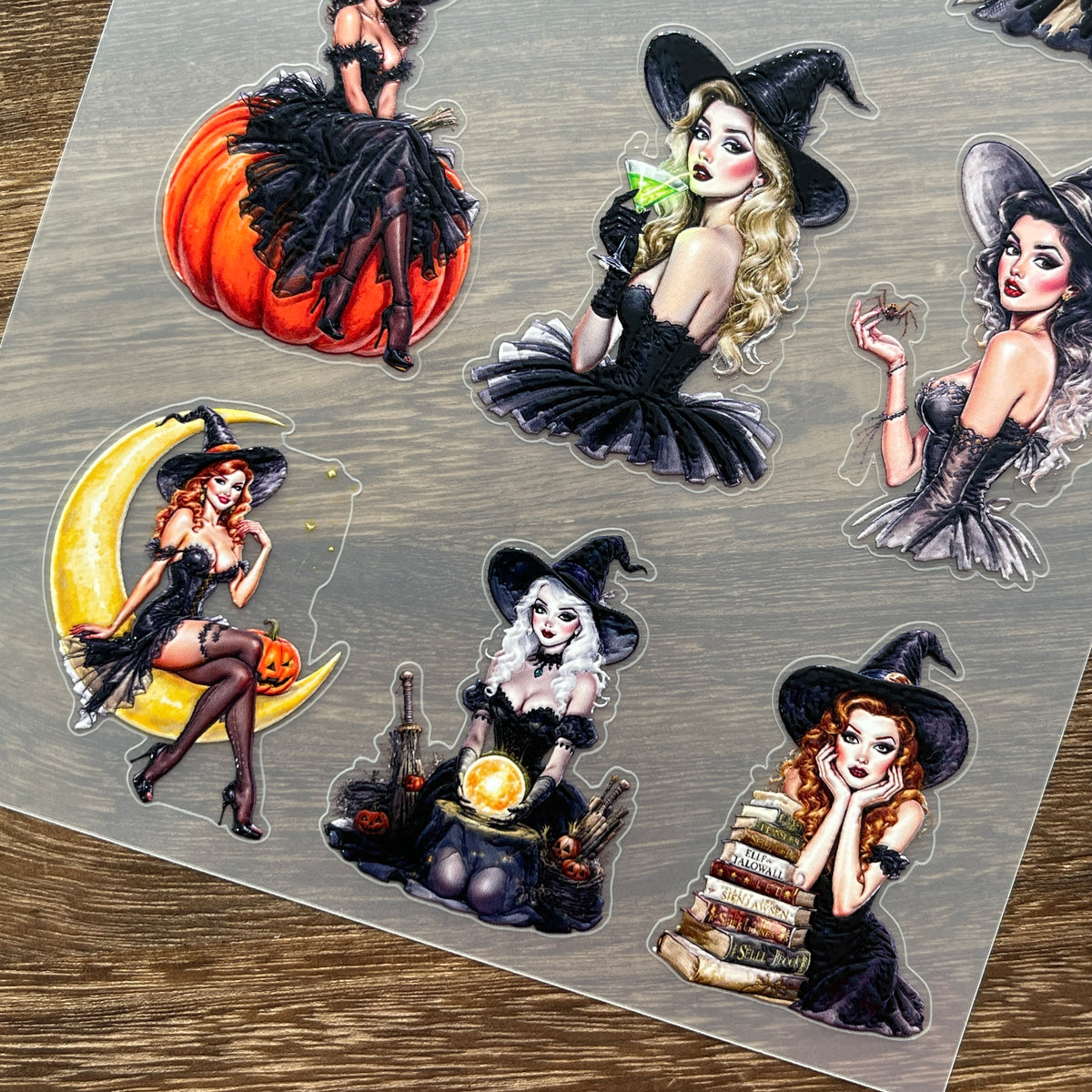 Full witch PET sticker sheet