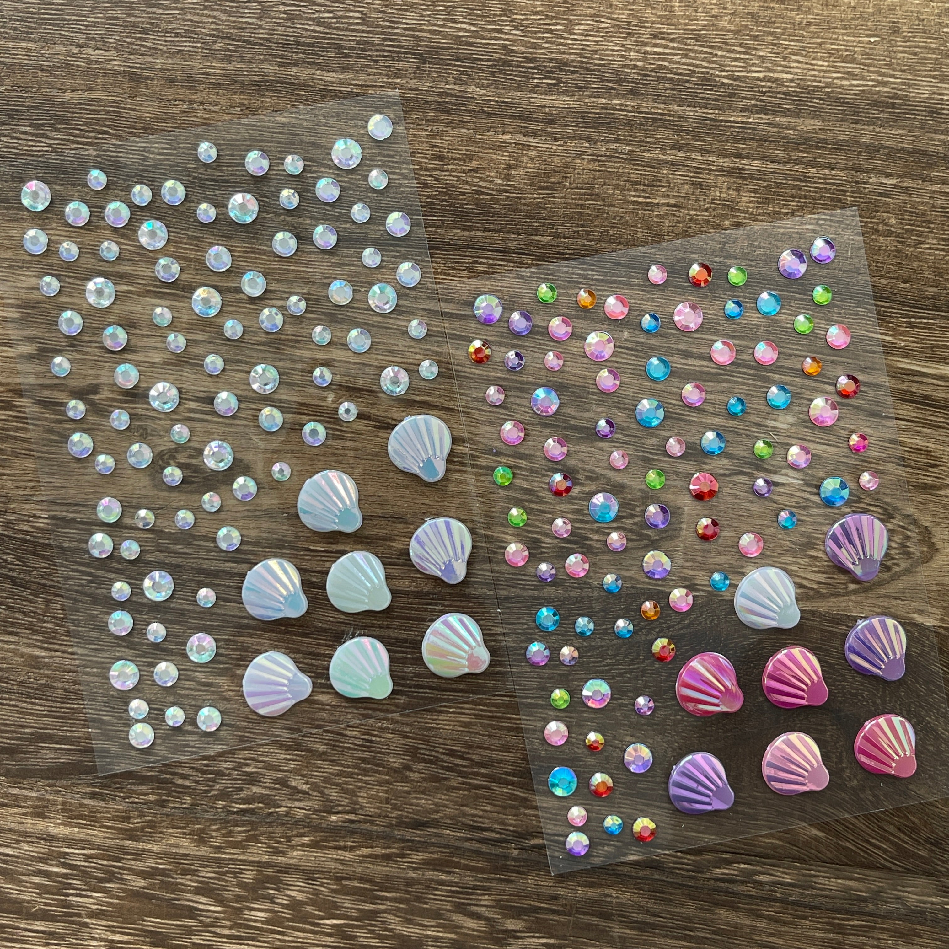 1020 Diamonds and shells Sticker 1pcs 1pack