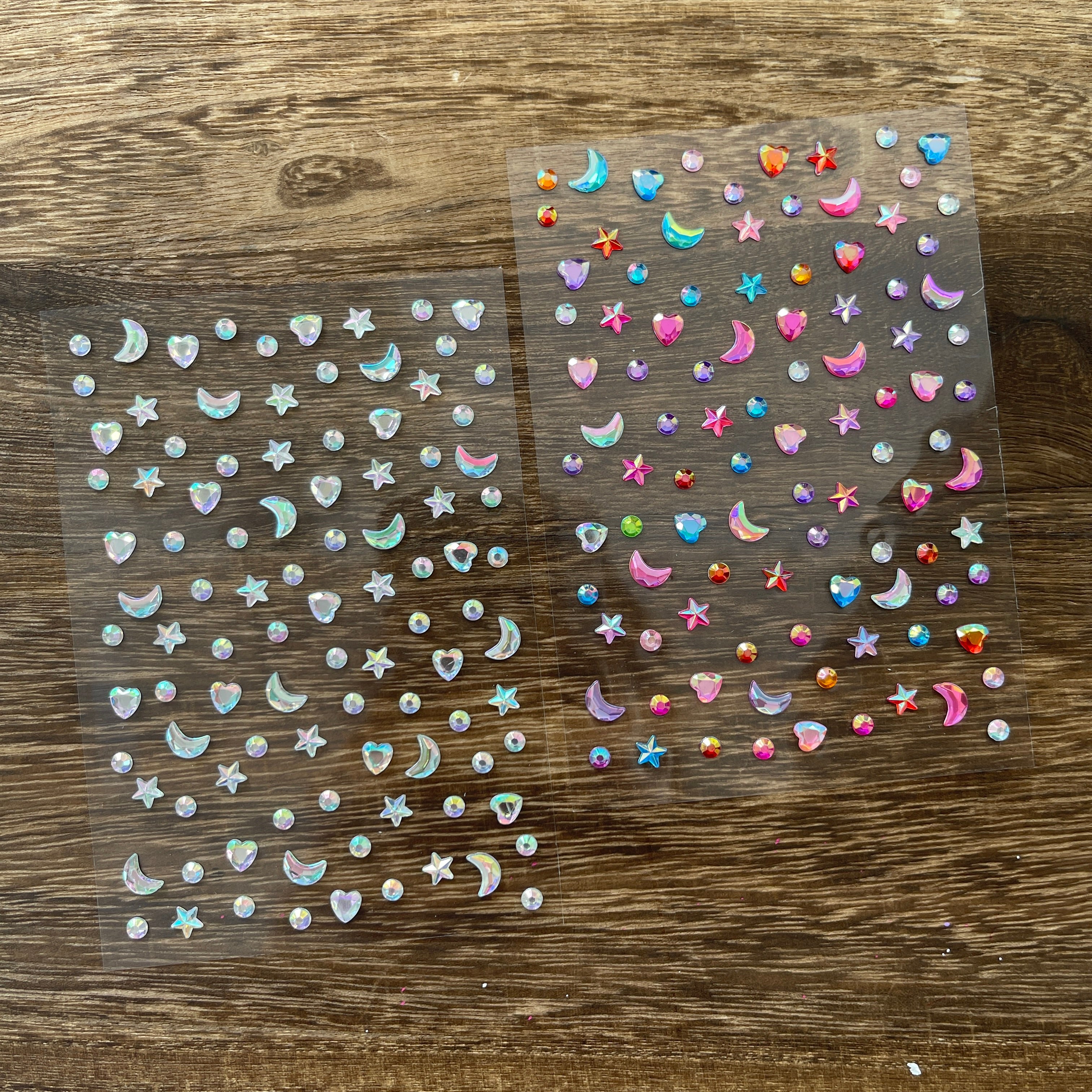 1020 Stars moon Sticker 1pcs 1pack