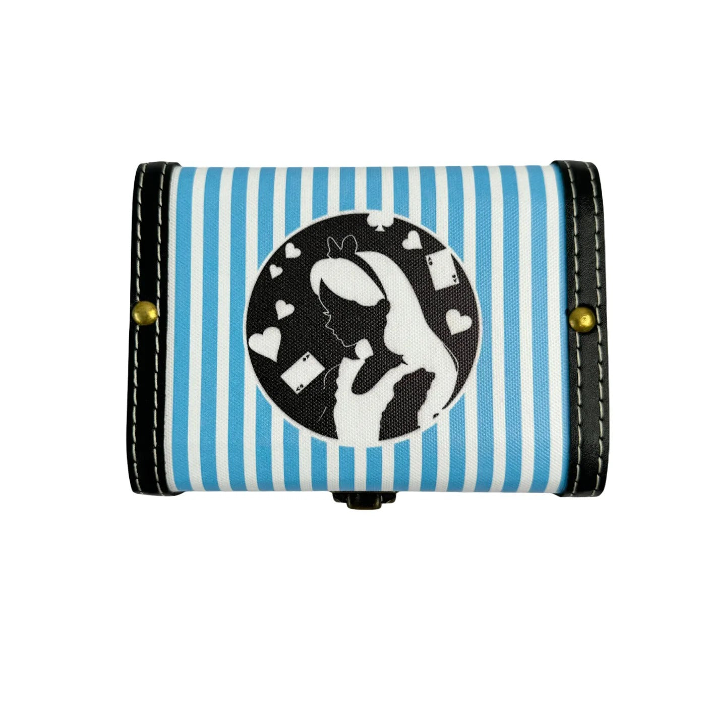Alice blue and white stripes ATC storage box