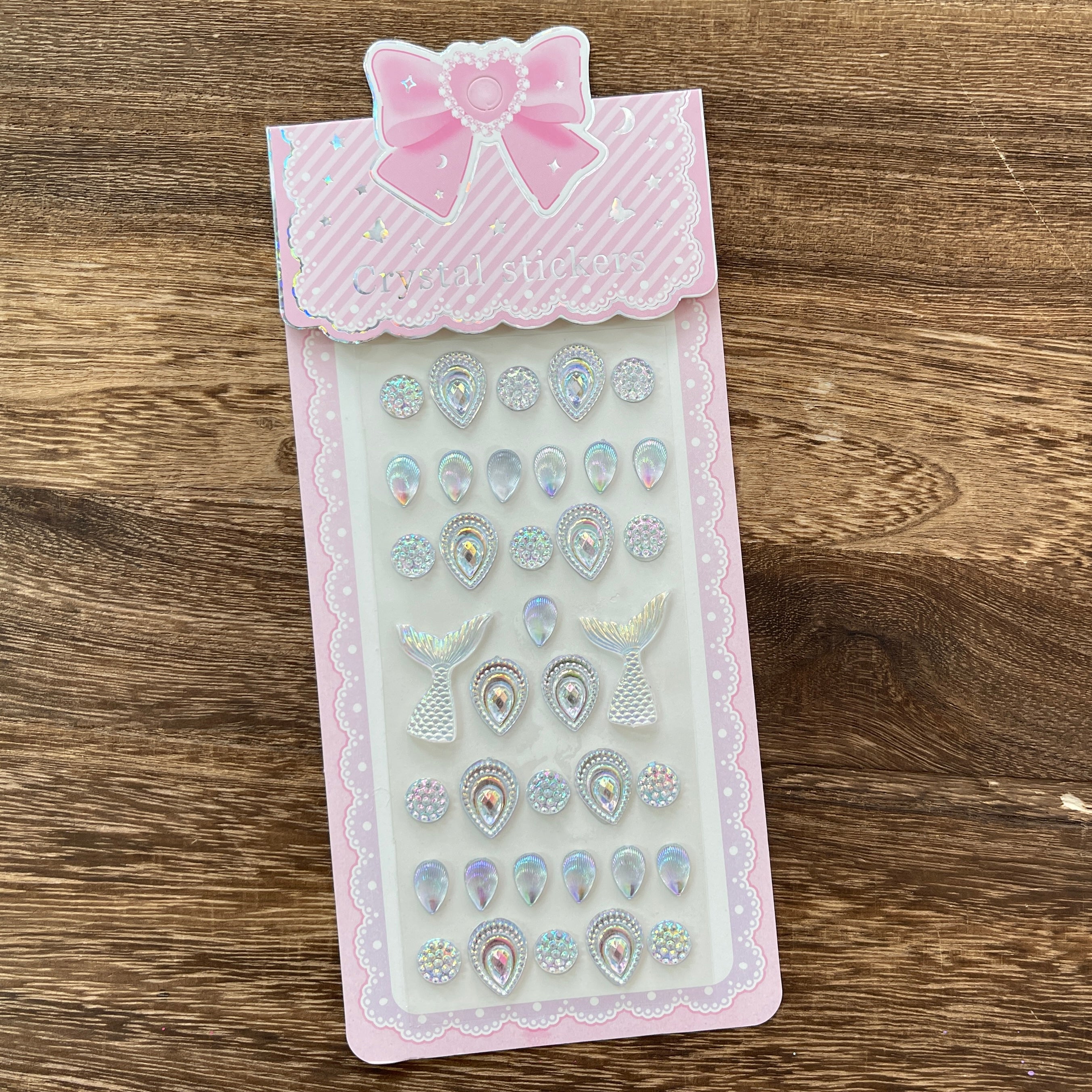 Acrylic Mermaid Tail Diamond Sticker 1 pack 1 pcs
