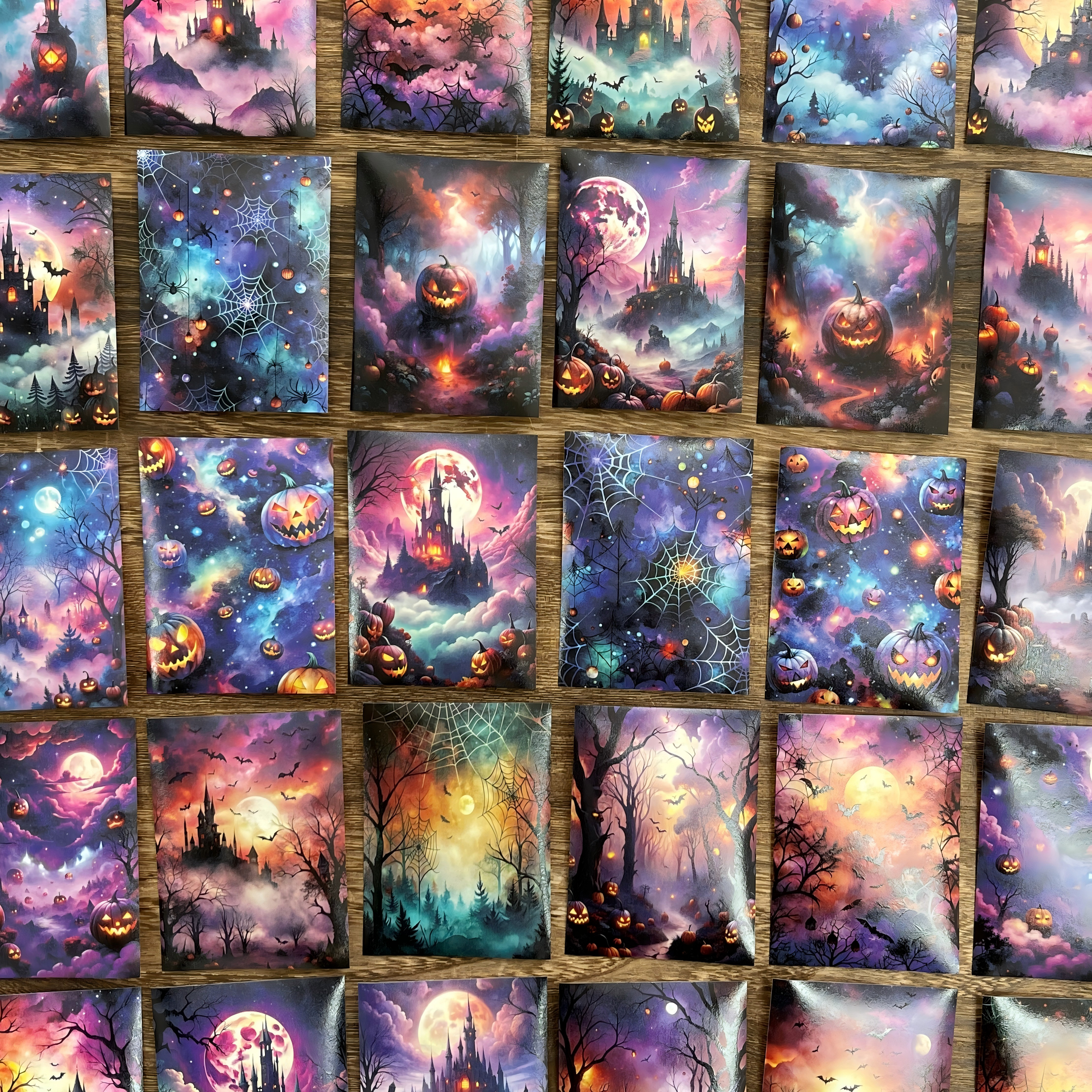 Halloween night Washi background stickers 1 pack 30 Pcs 6.7*9 cm