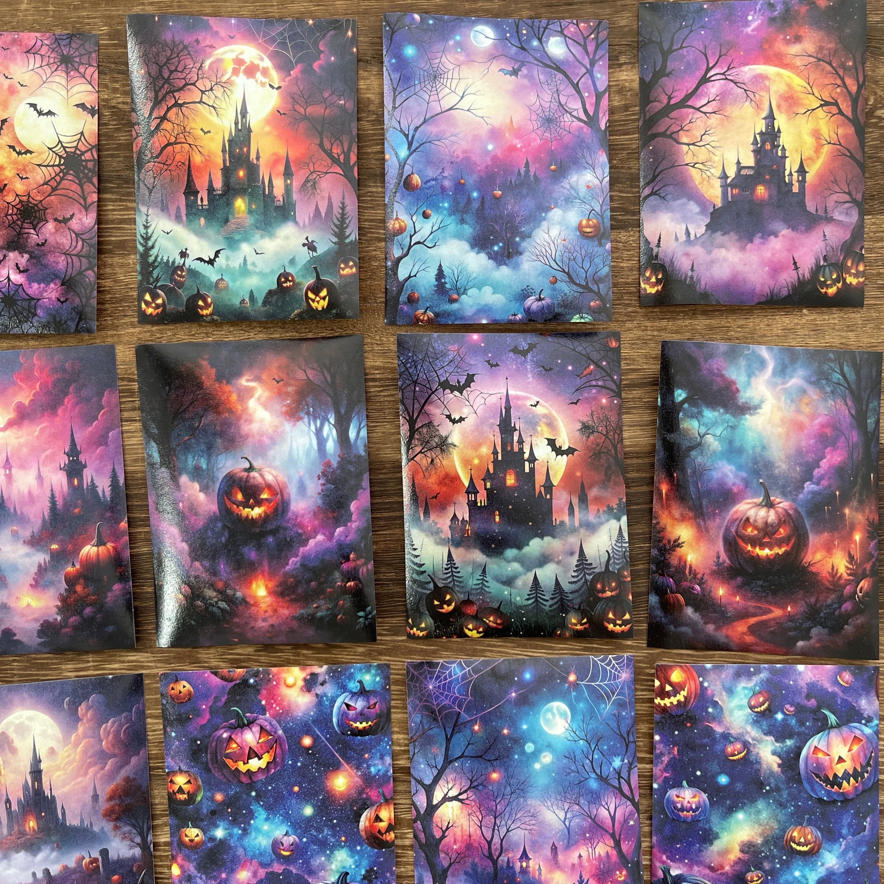 Halloween night Washi background stickers 1 pack 30 Pcs 6.7*9 cm