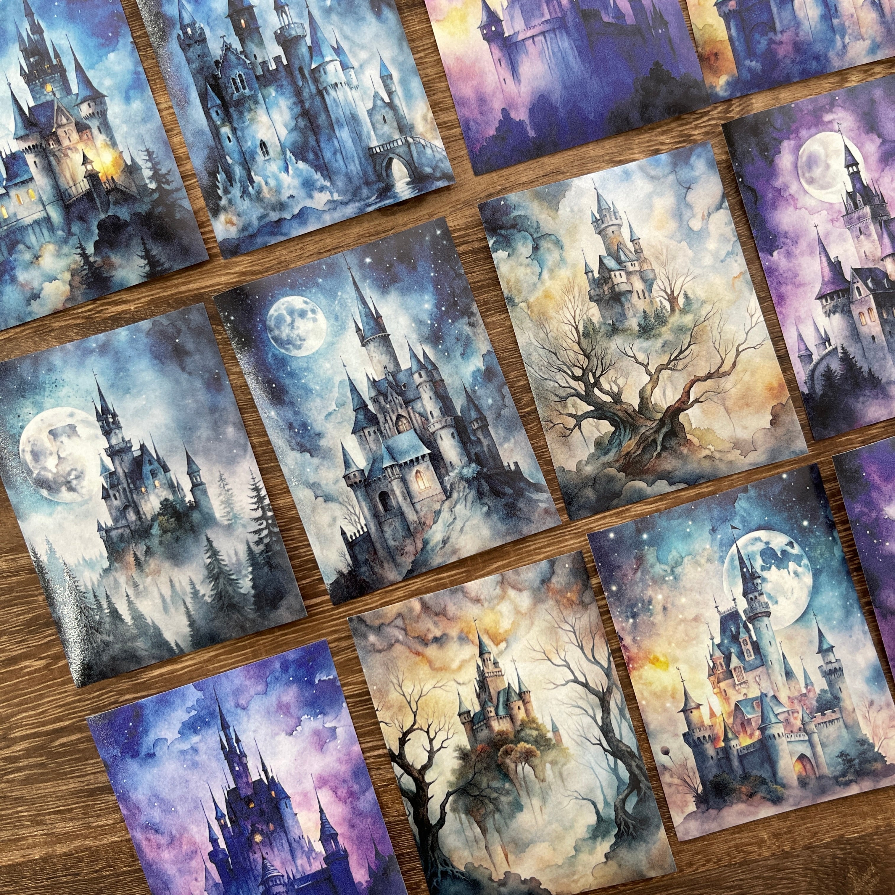 Castle Washi background stickers 1 pack 30 Pcs 6.7*9 cm