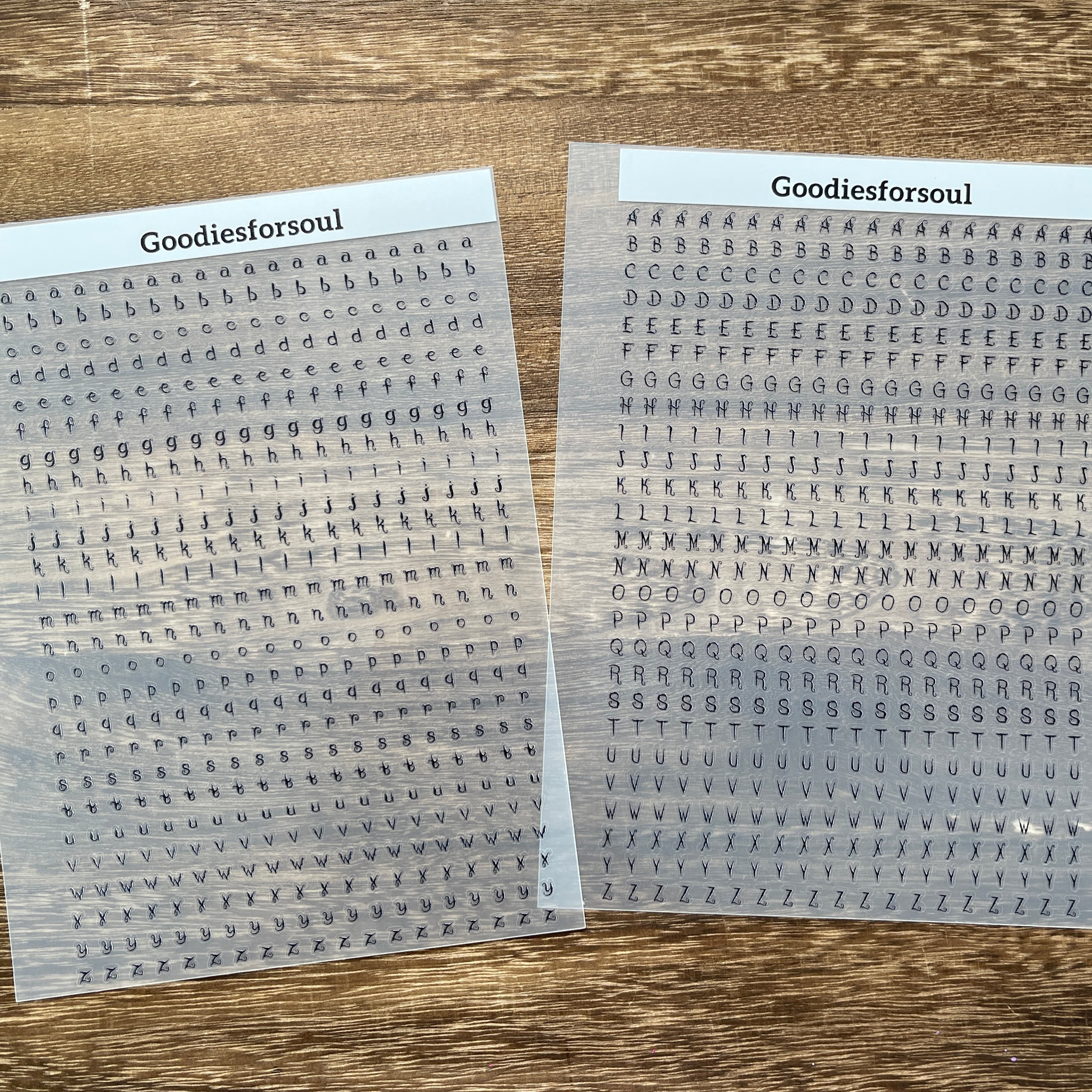 Black Mini spooky letter sticker *can be stored in A5 binder