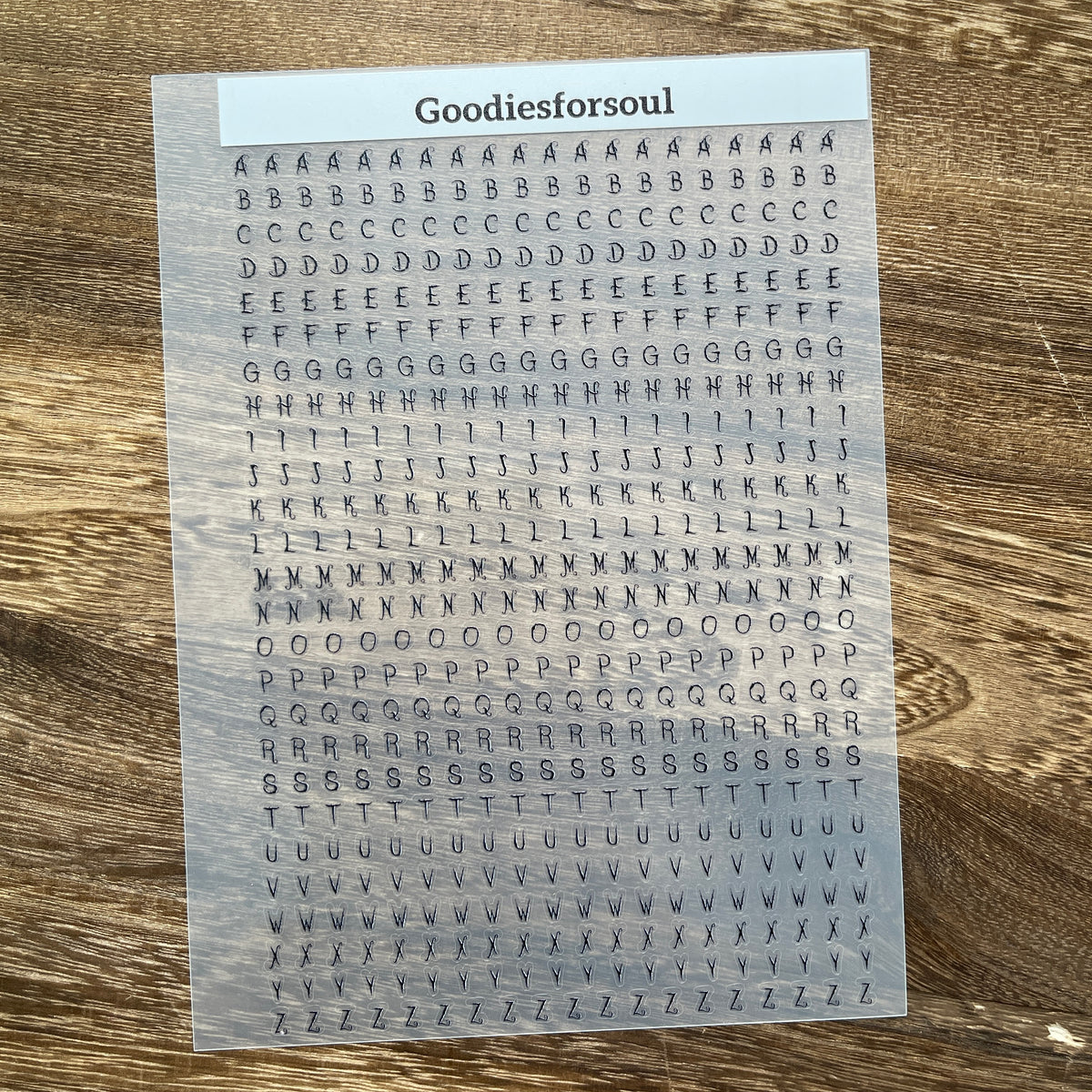 Uppercase spooky letter sheet