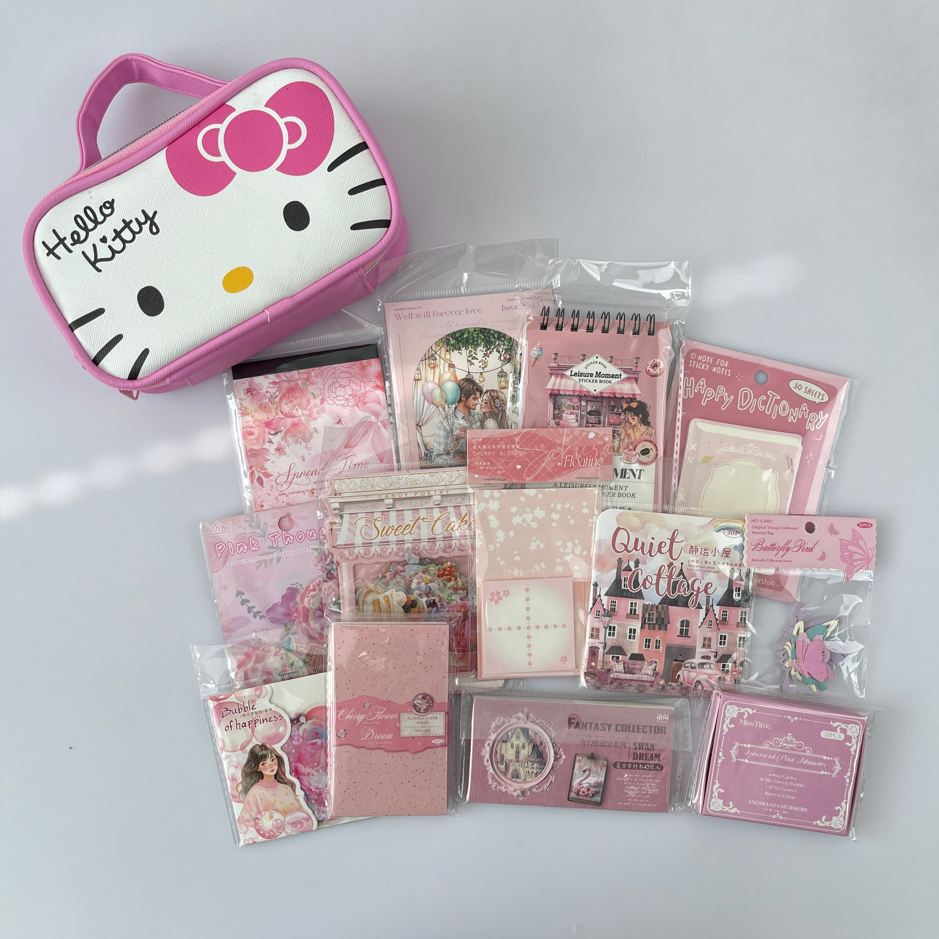 1108 B105 Pink journaling supplies mixed bundle