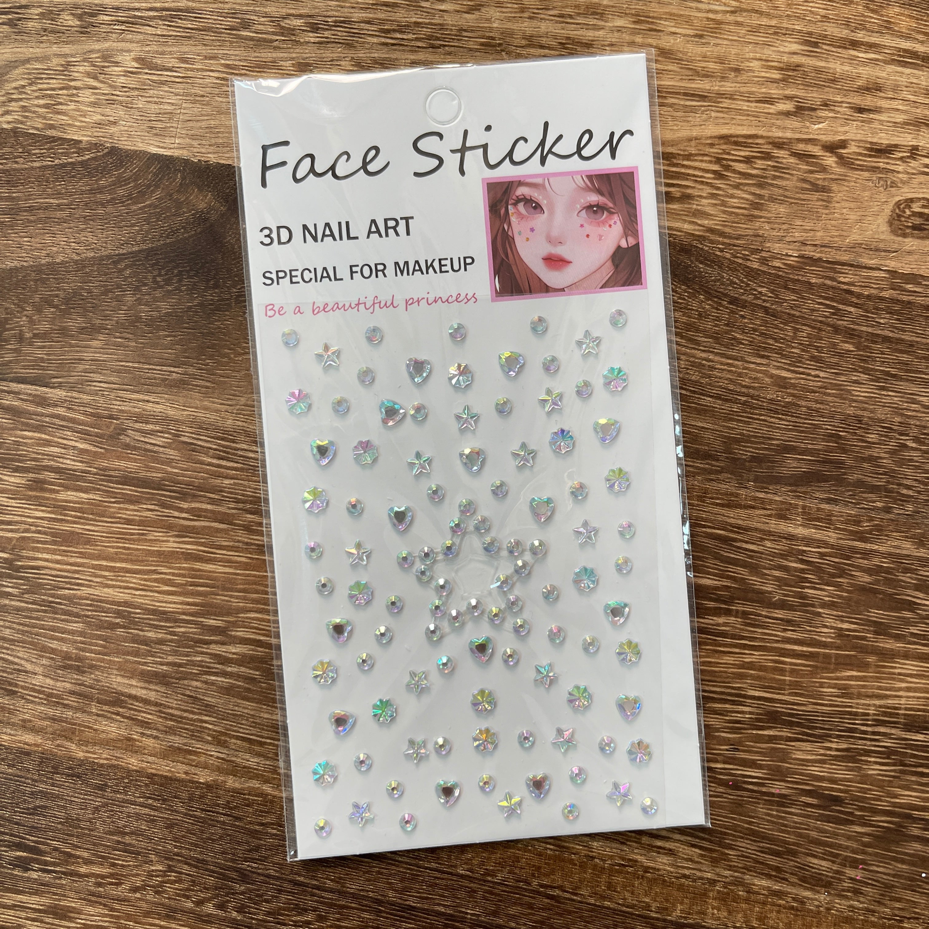 1110 Acrylic Star Diamond Sticker 1 pack 1 pcs