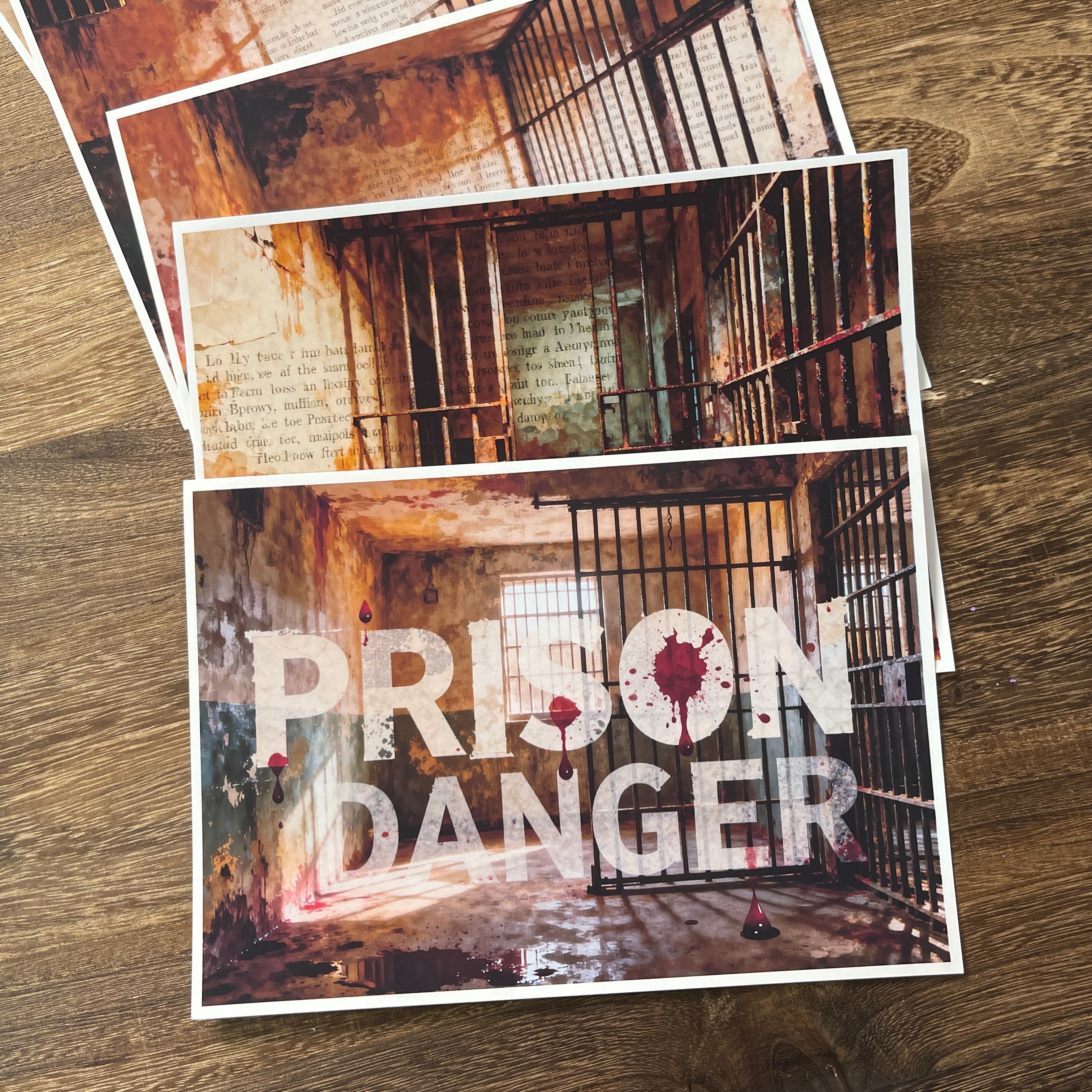 1110 Prison danger Paper 5 pcs