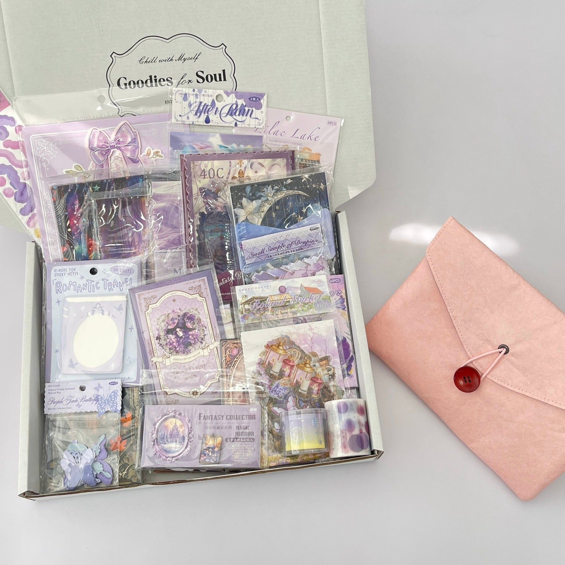 1110 B105 Purple journaling supplies mixed bundle