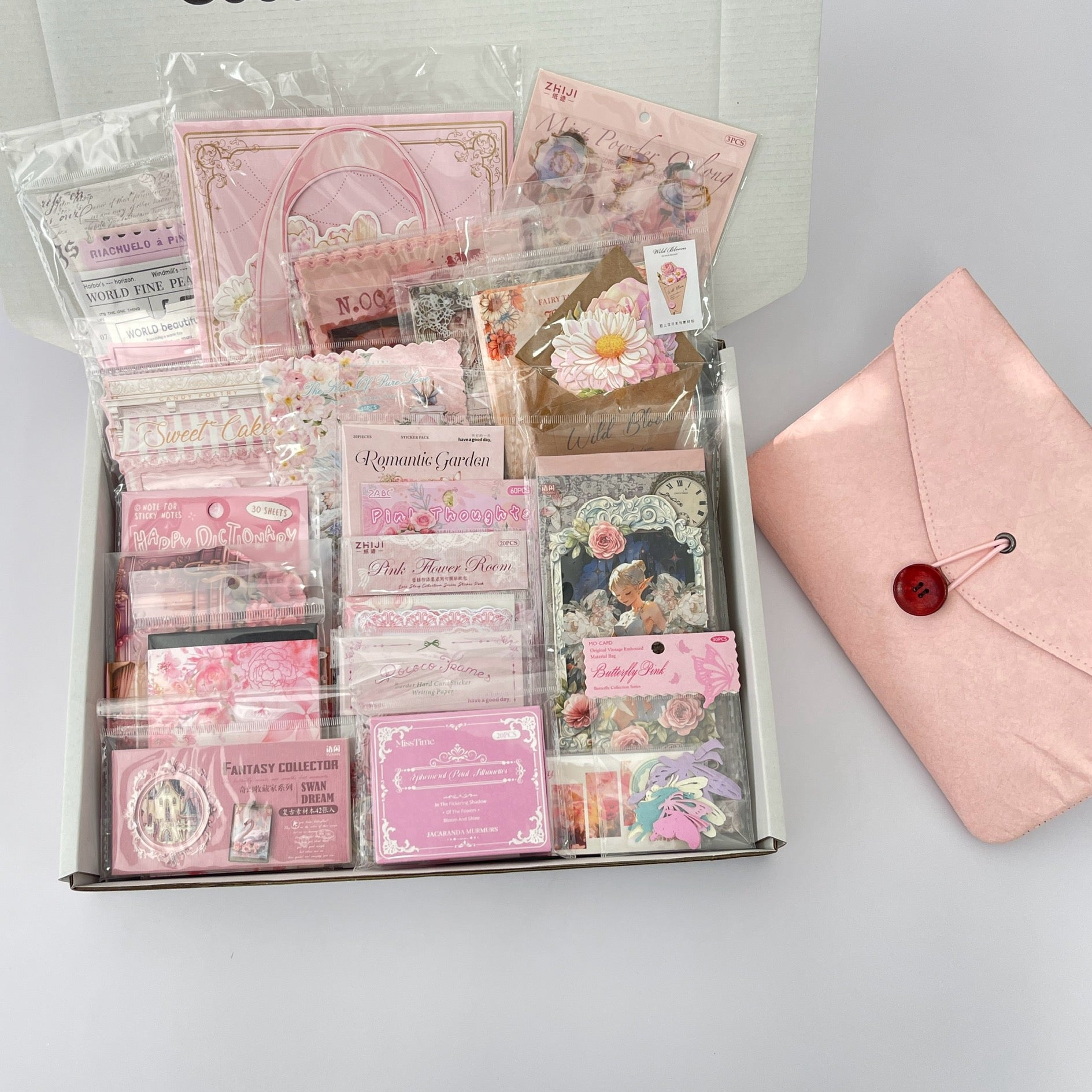 1110 B107 Pink journaling supplies mixed bundle