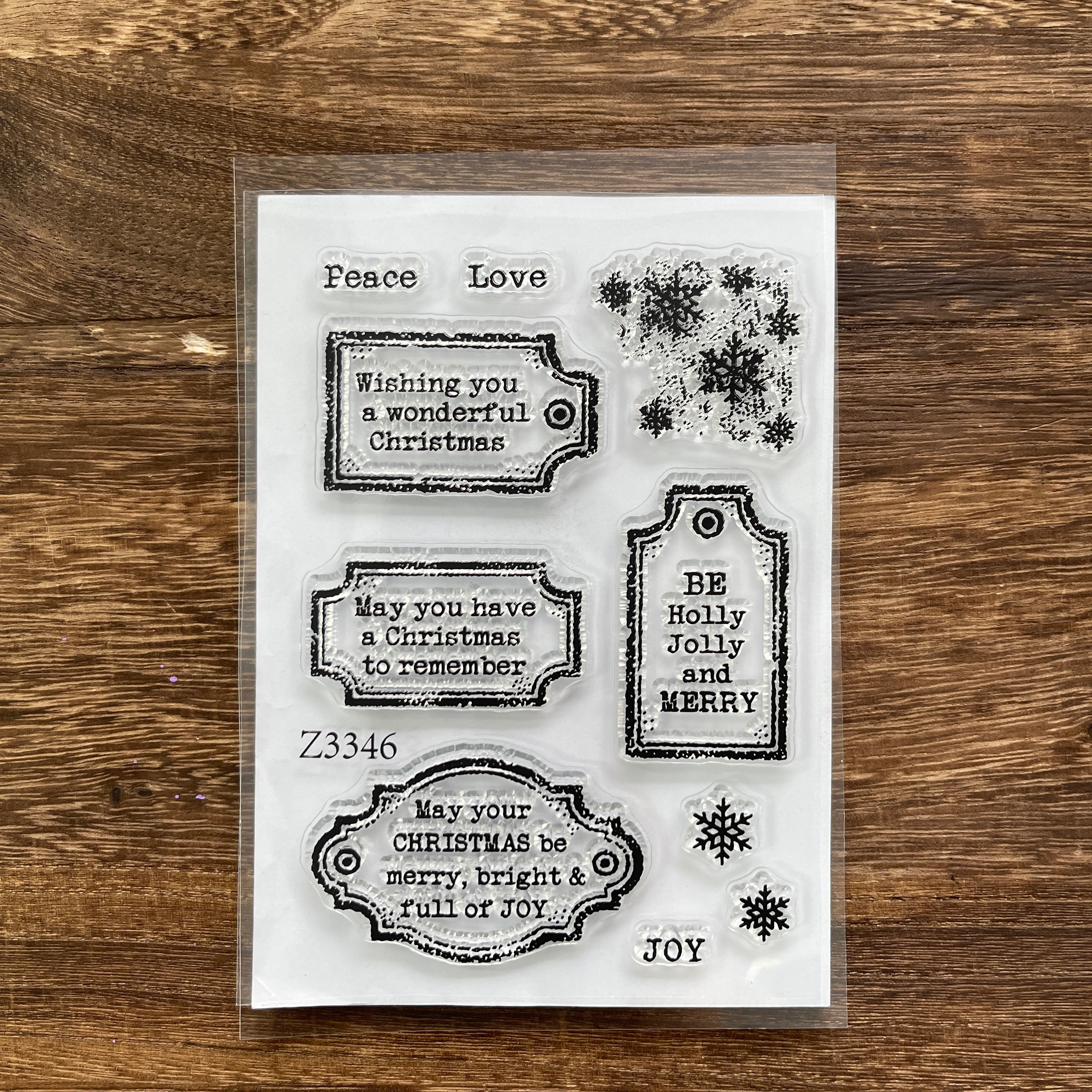 1113 Christmas greetings Clear Stamp 10cm*15cm