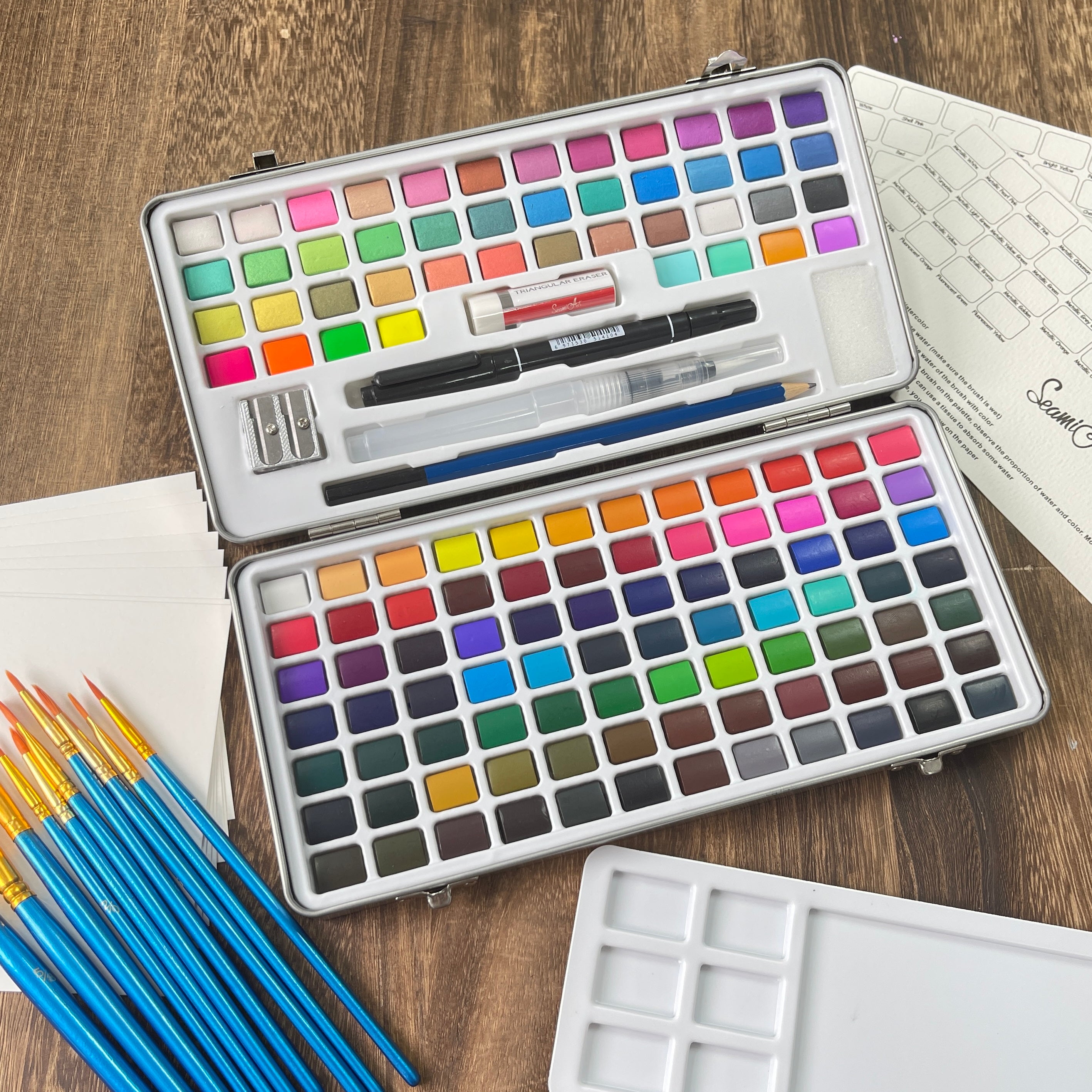 1127 Watercolor Paint Set 128 Colors