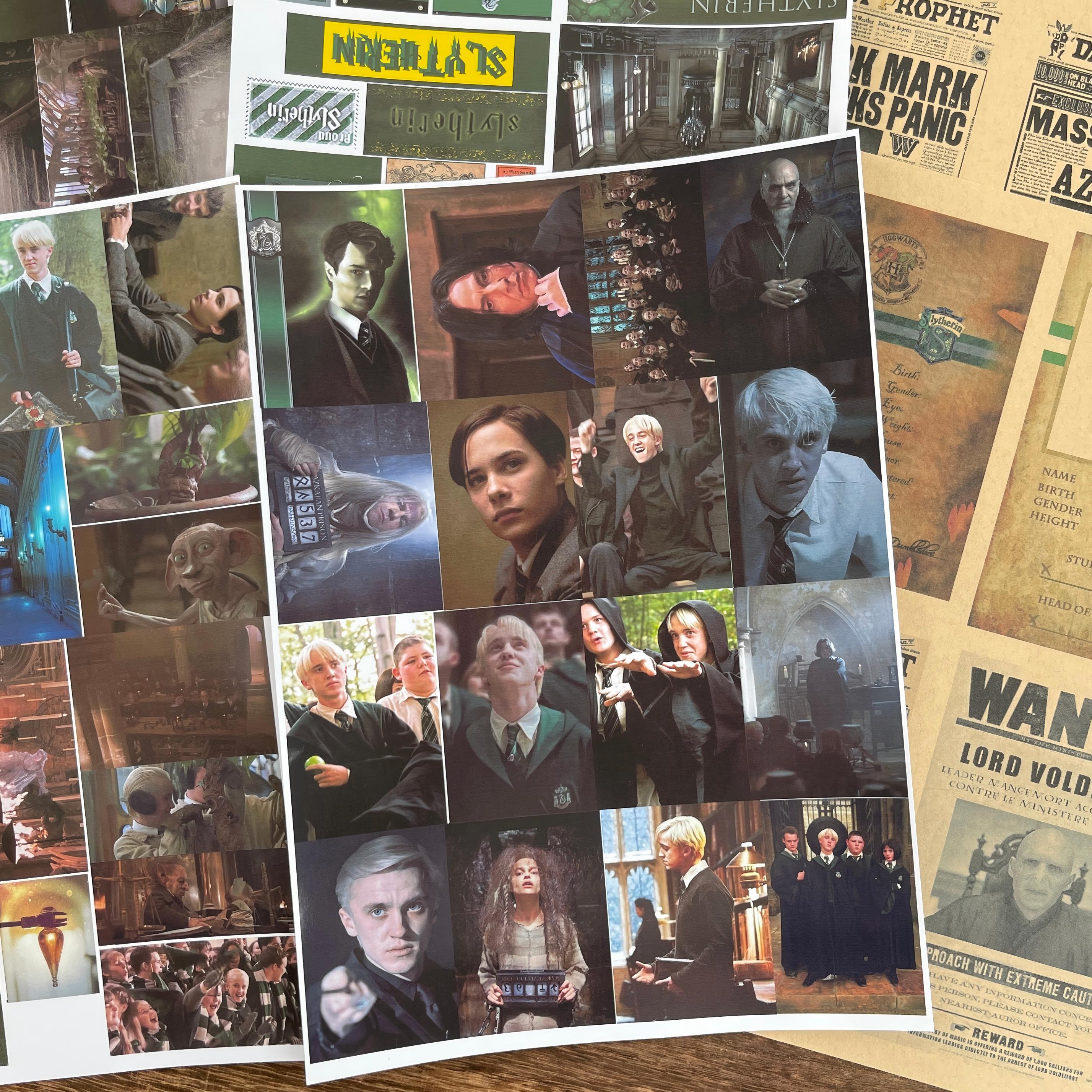 A4 size Slytherin Style paper & sticker 25 pcs