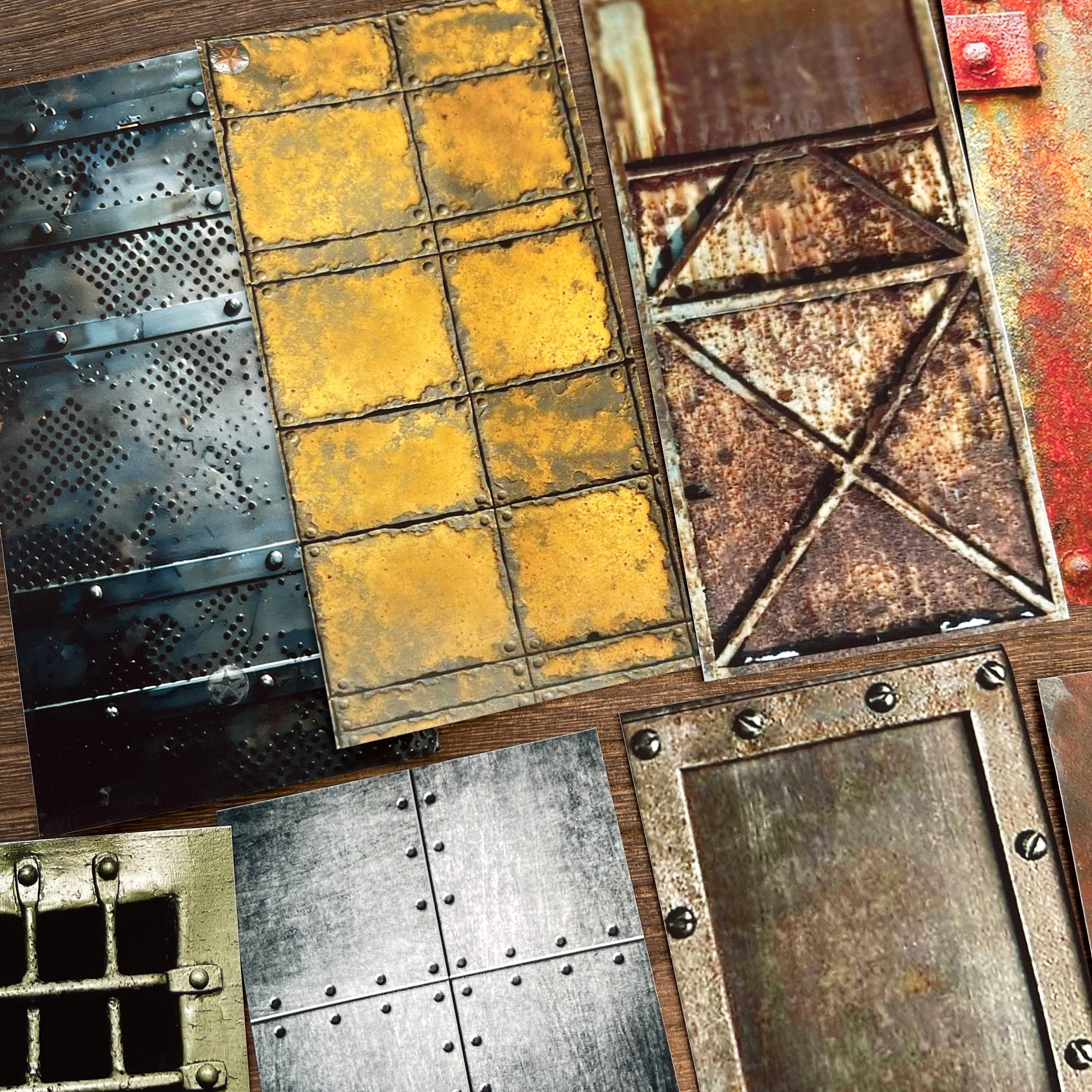 1229 Rusty cabinet paper 1 pack 19 pcs