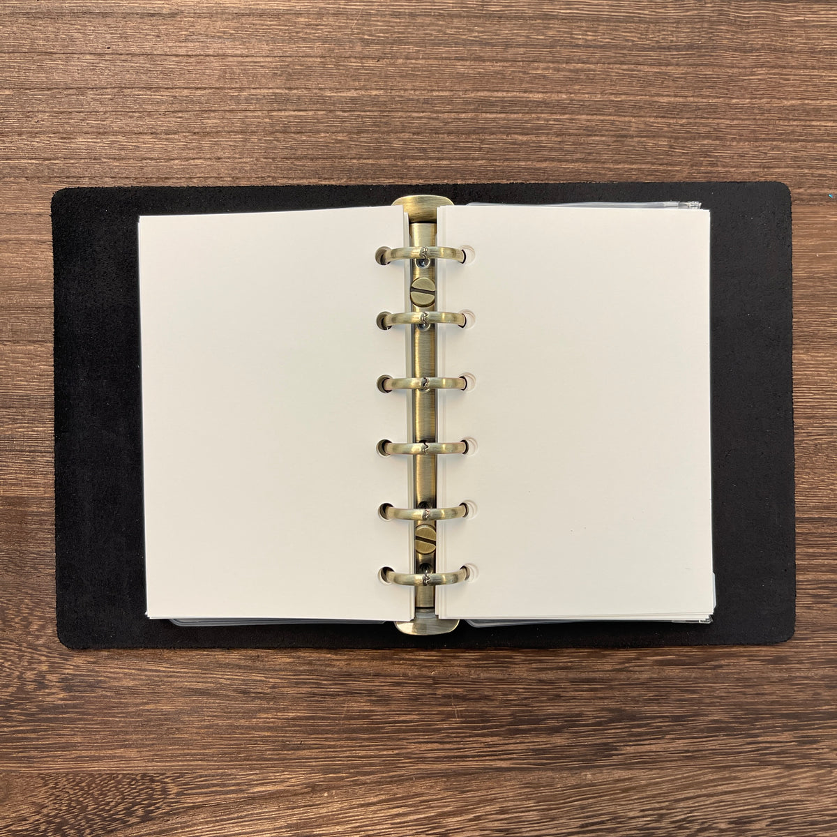 Black leather binder journal – view 8