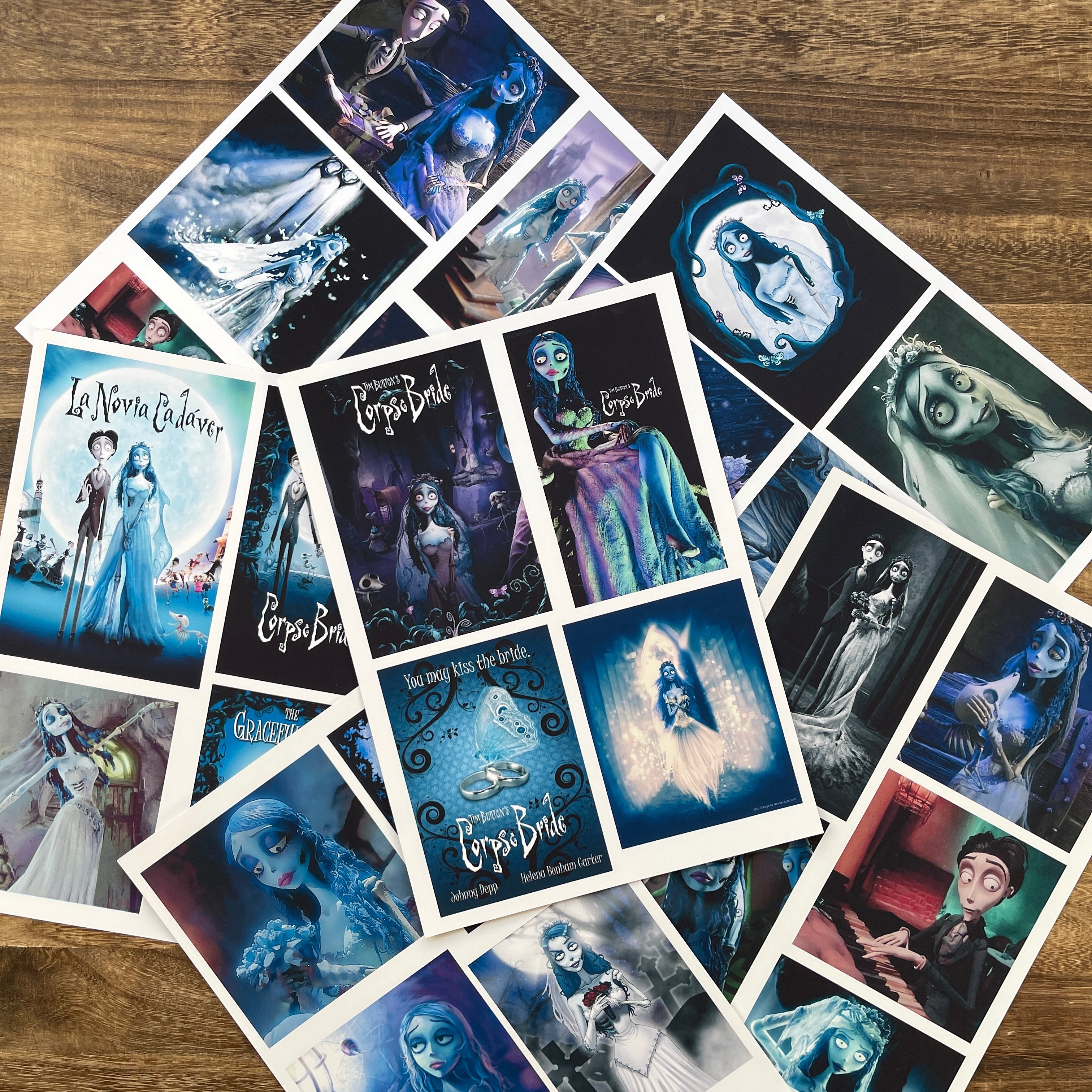 260128 A4 size Corpse Bride Style paper 6 pcs