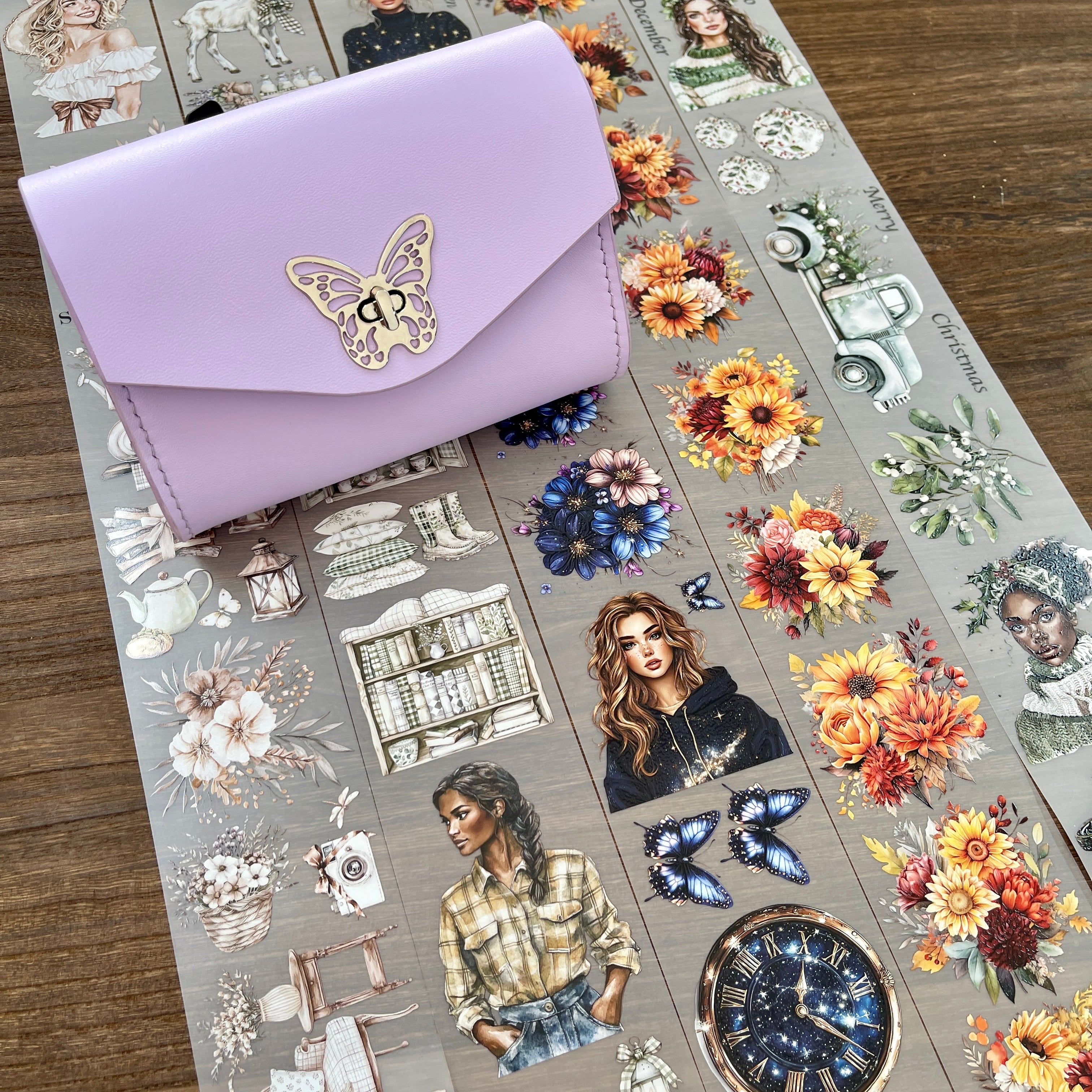 260202 B136 Purple bag+5 loops of tapes No.1