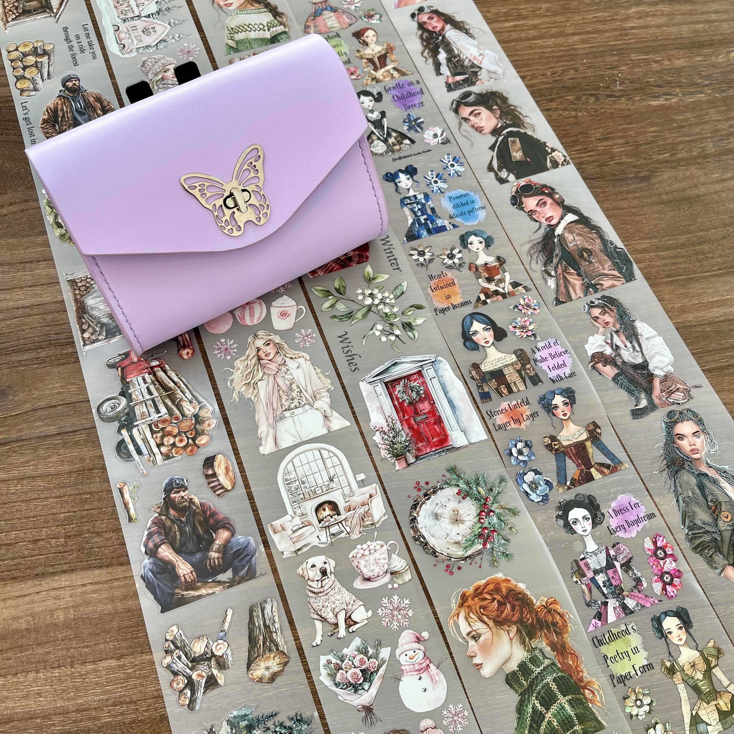 260202 B137 Purple bag+5 loops of tapes No.2