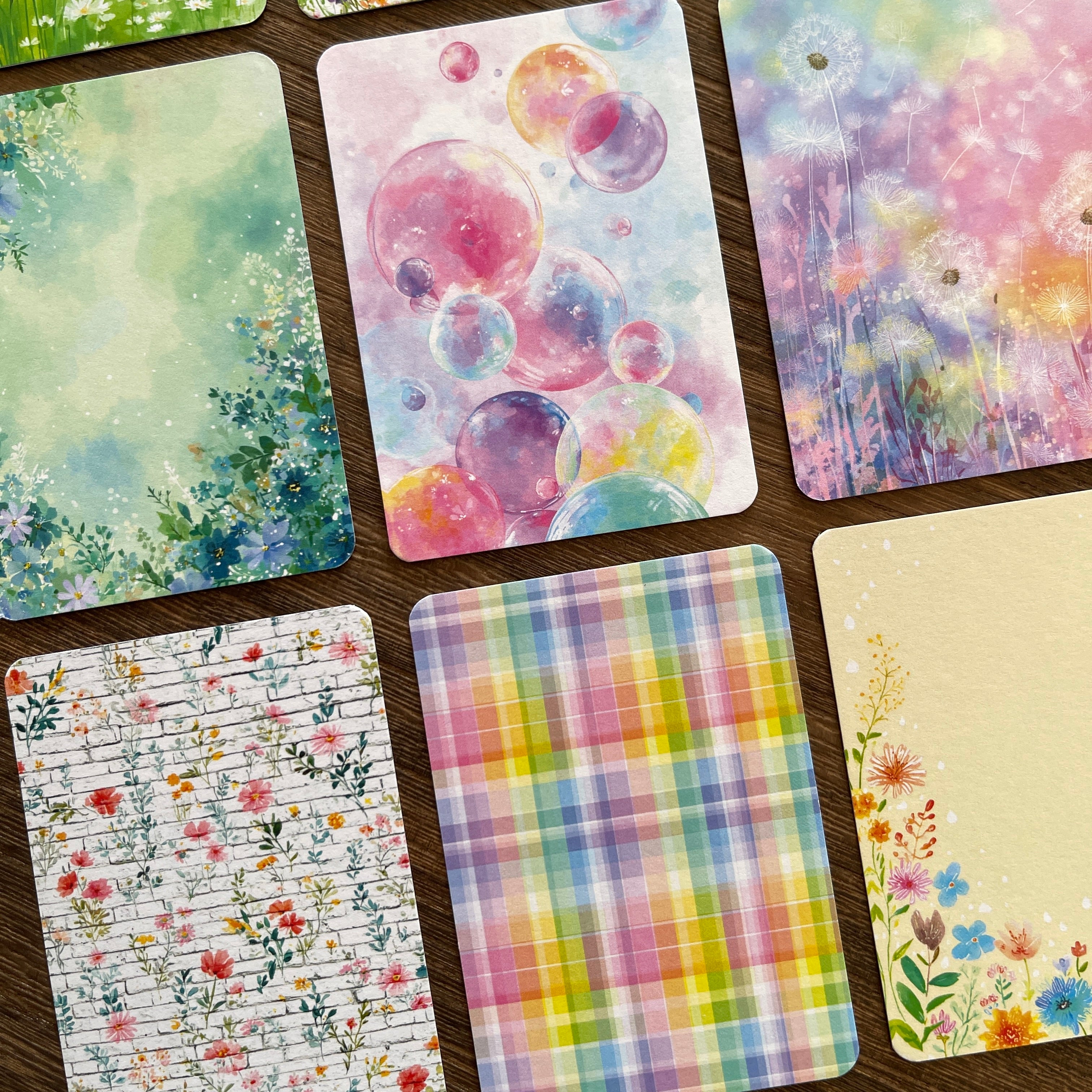 Spring background ATC cards 1 pack 20pcs 2.5*3.5 inch