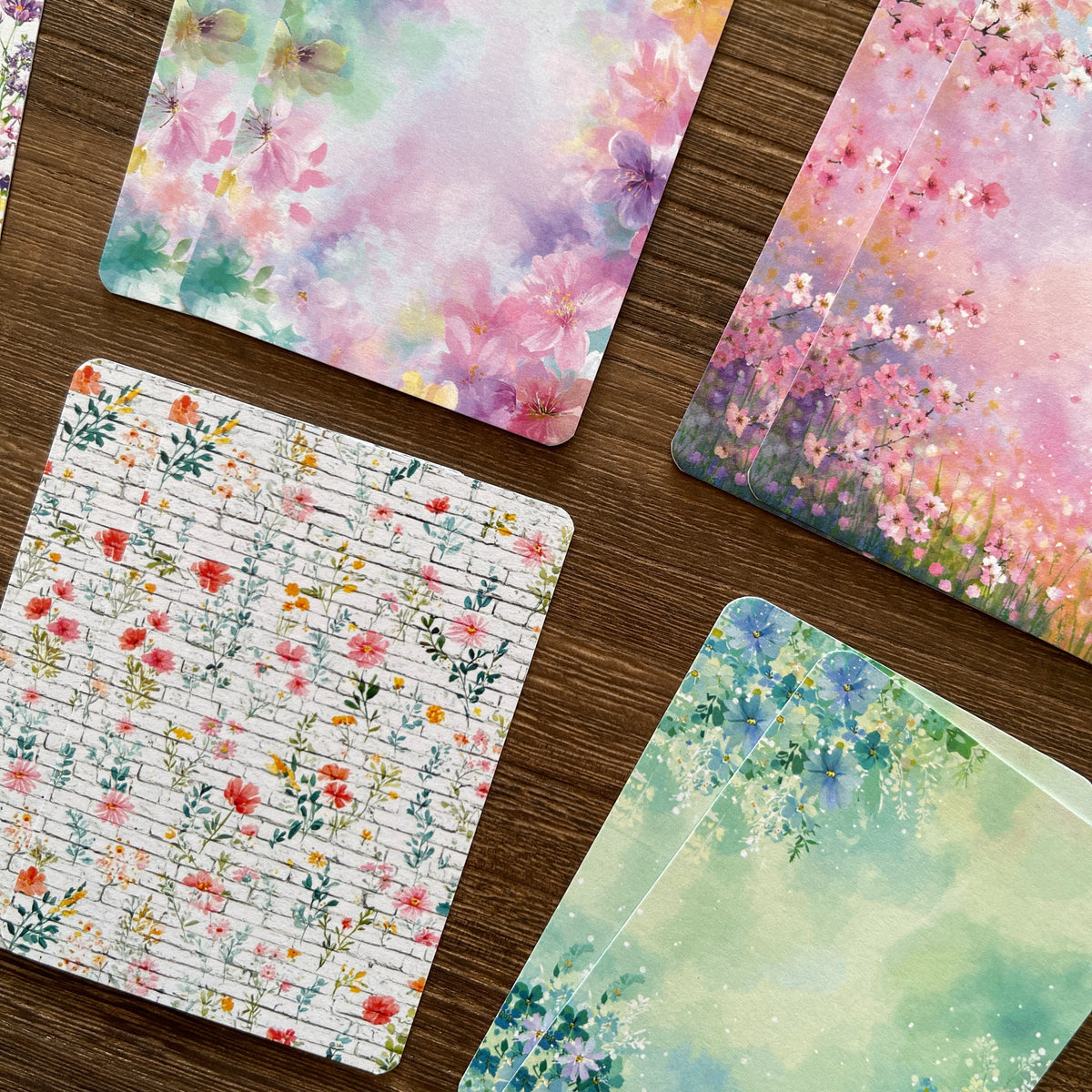 Spring Background ATC cards – view 5