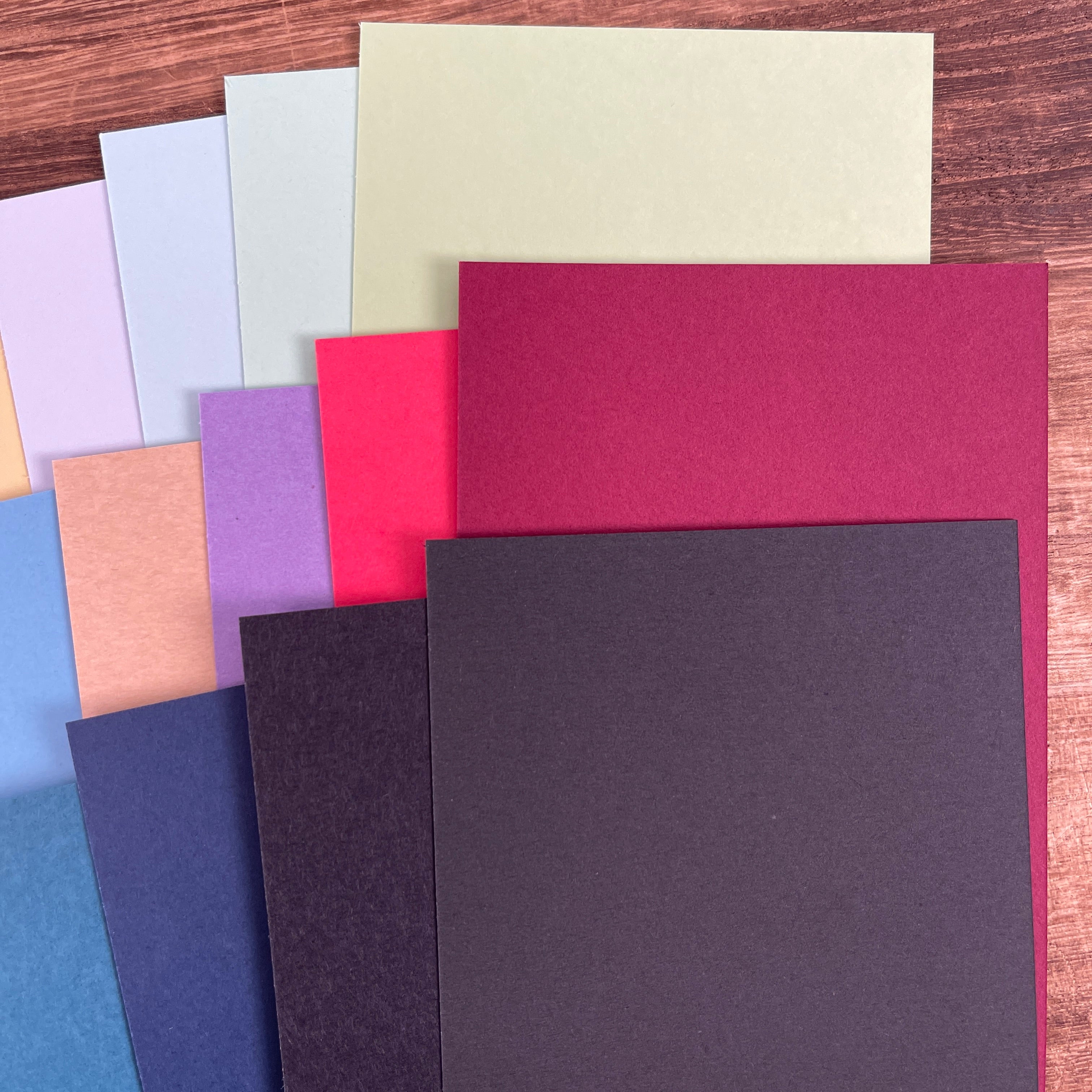 A6 15cm*10cm Mixed color cardstock, 50 sheets per pack