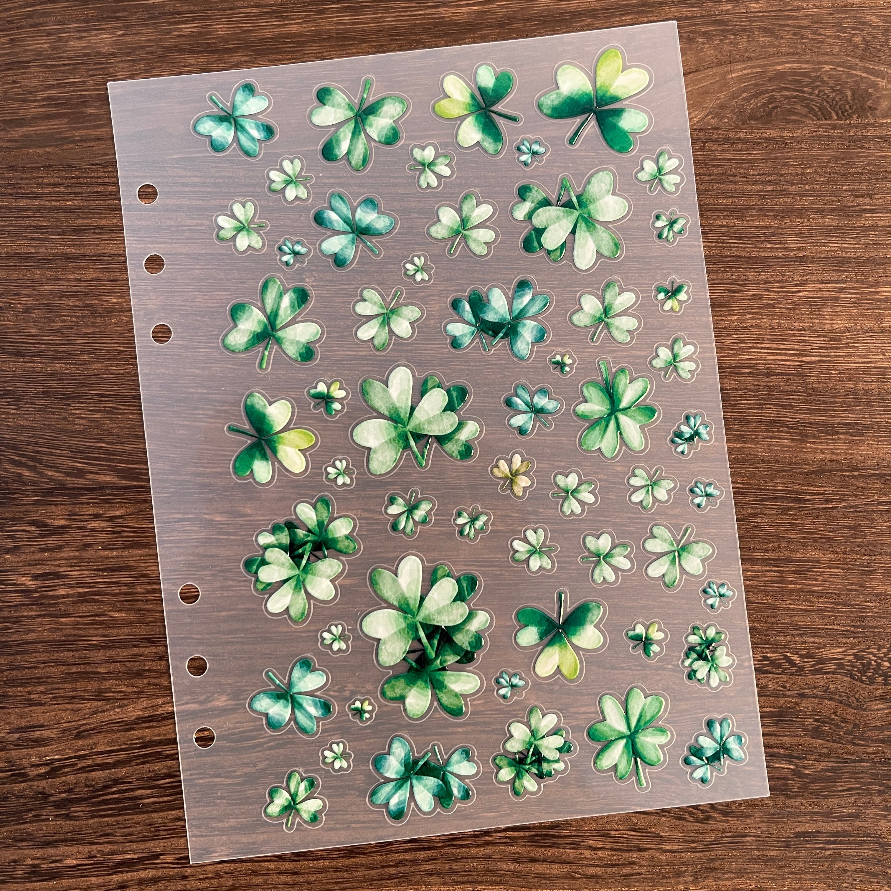 3D Four-leaf clover PET Sticker 1 Pcs