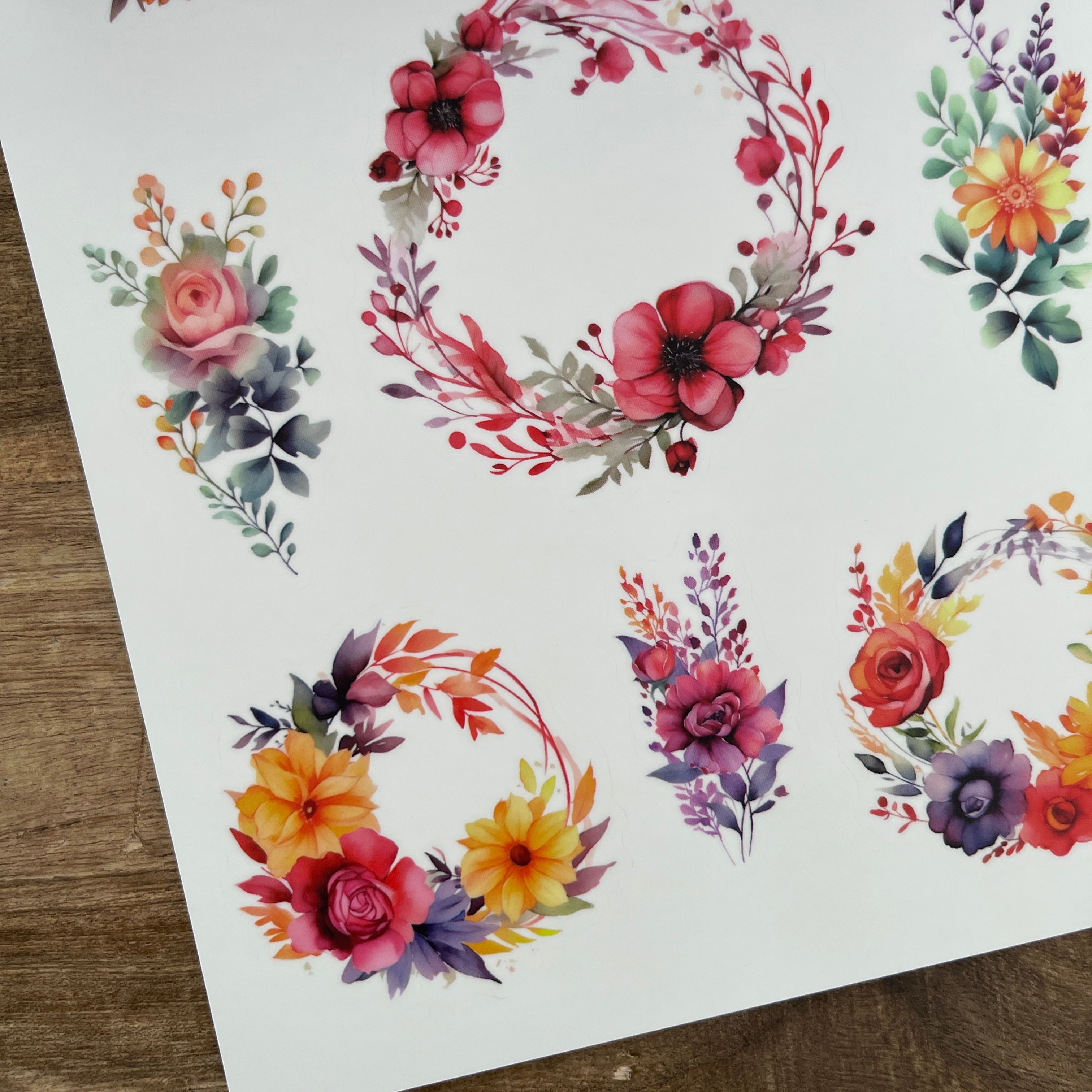 Fantasy Flower Language Sticker Book -20Pcs each pack