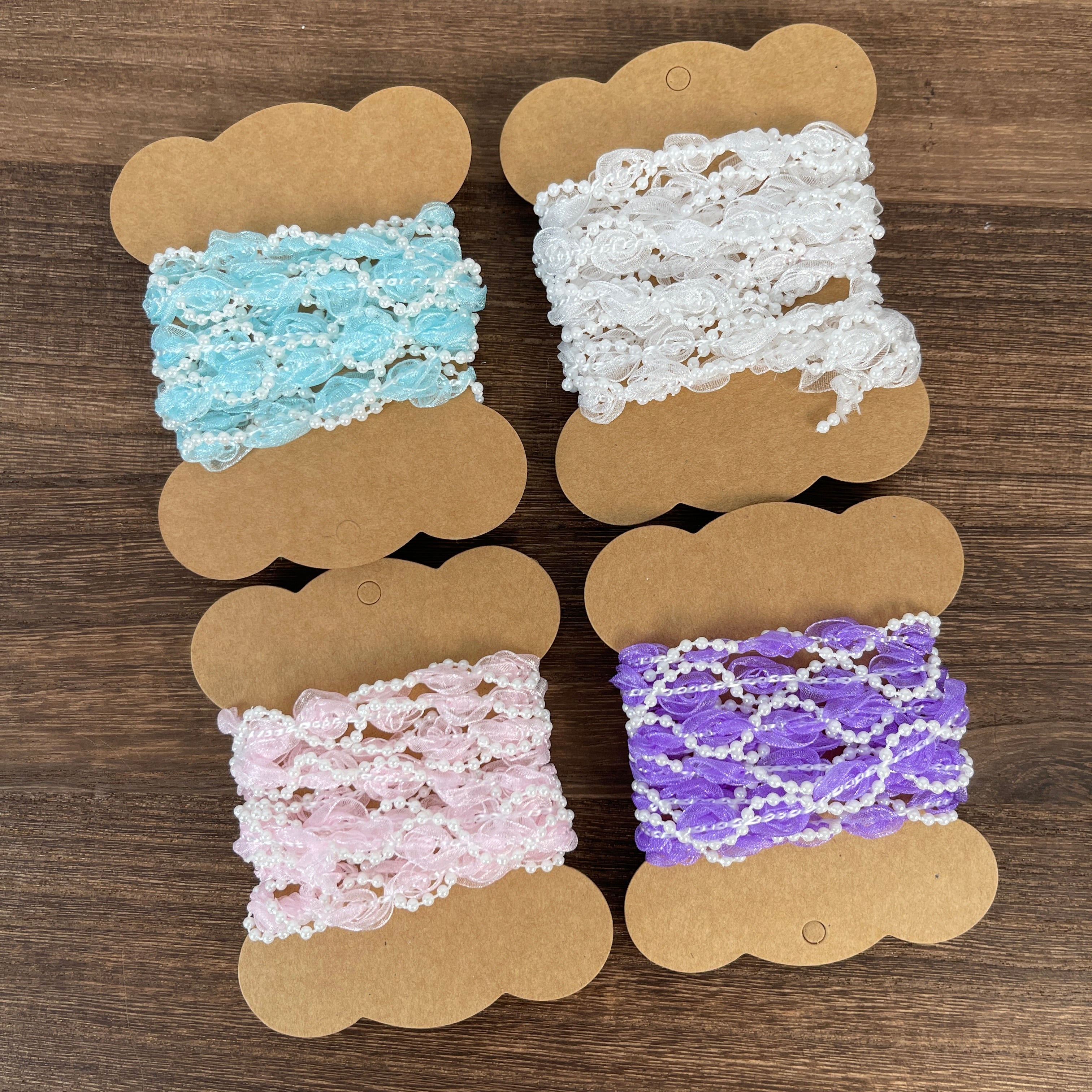 Pearls Lace Ribbon 50cm