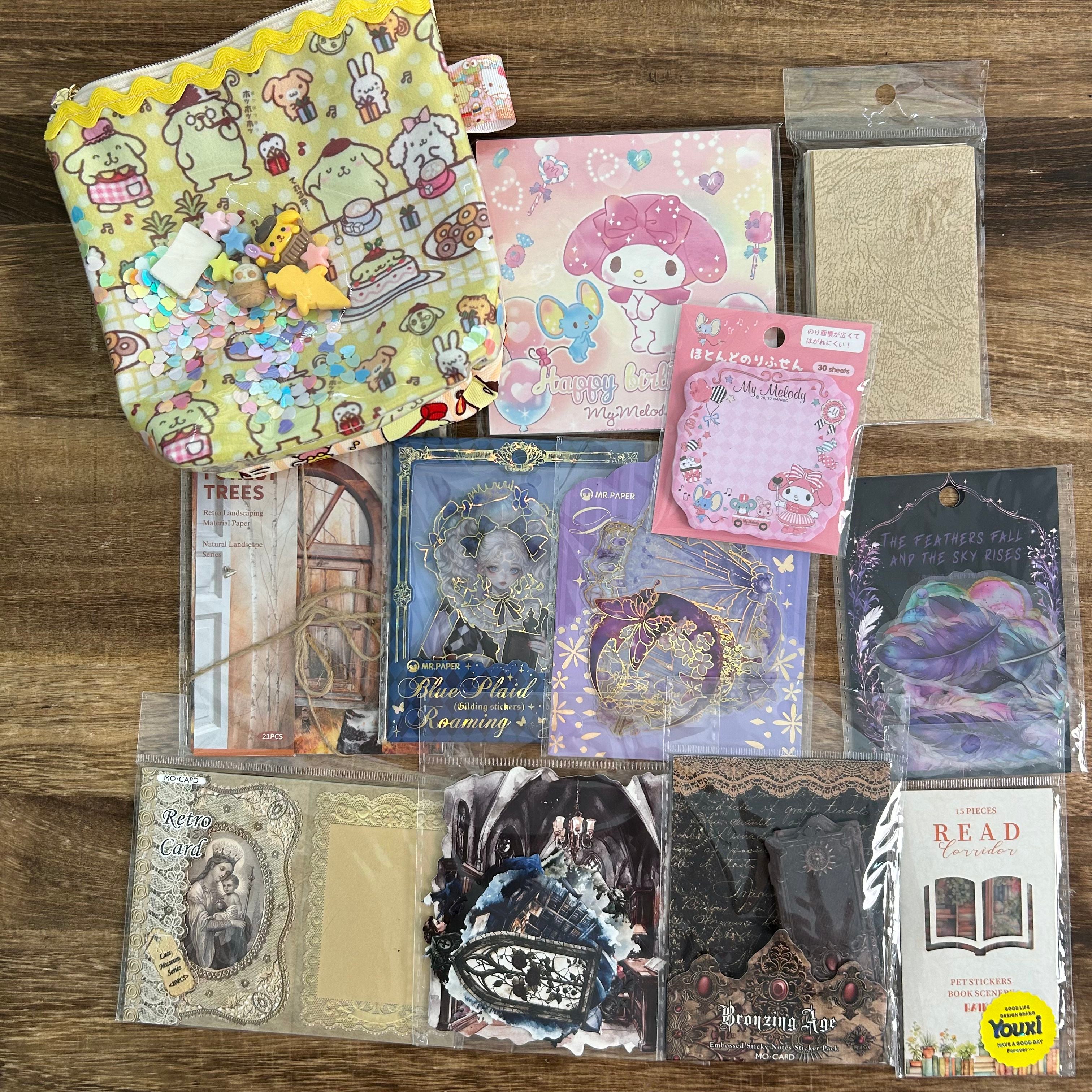 Colorful journaling supplies mixed bundle