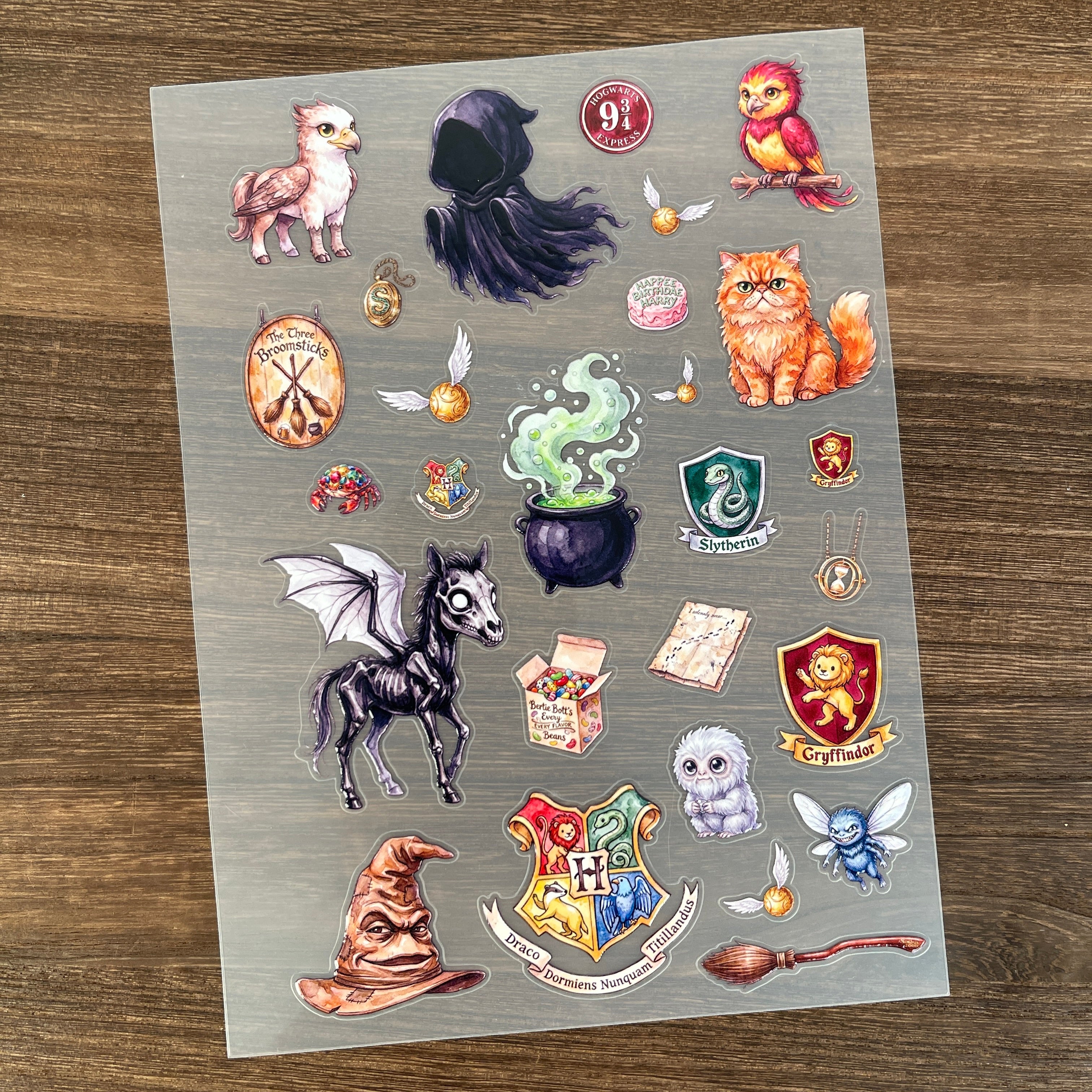 3D HP-style PET Sticker 1 Pcs