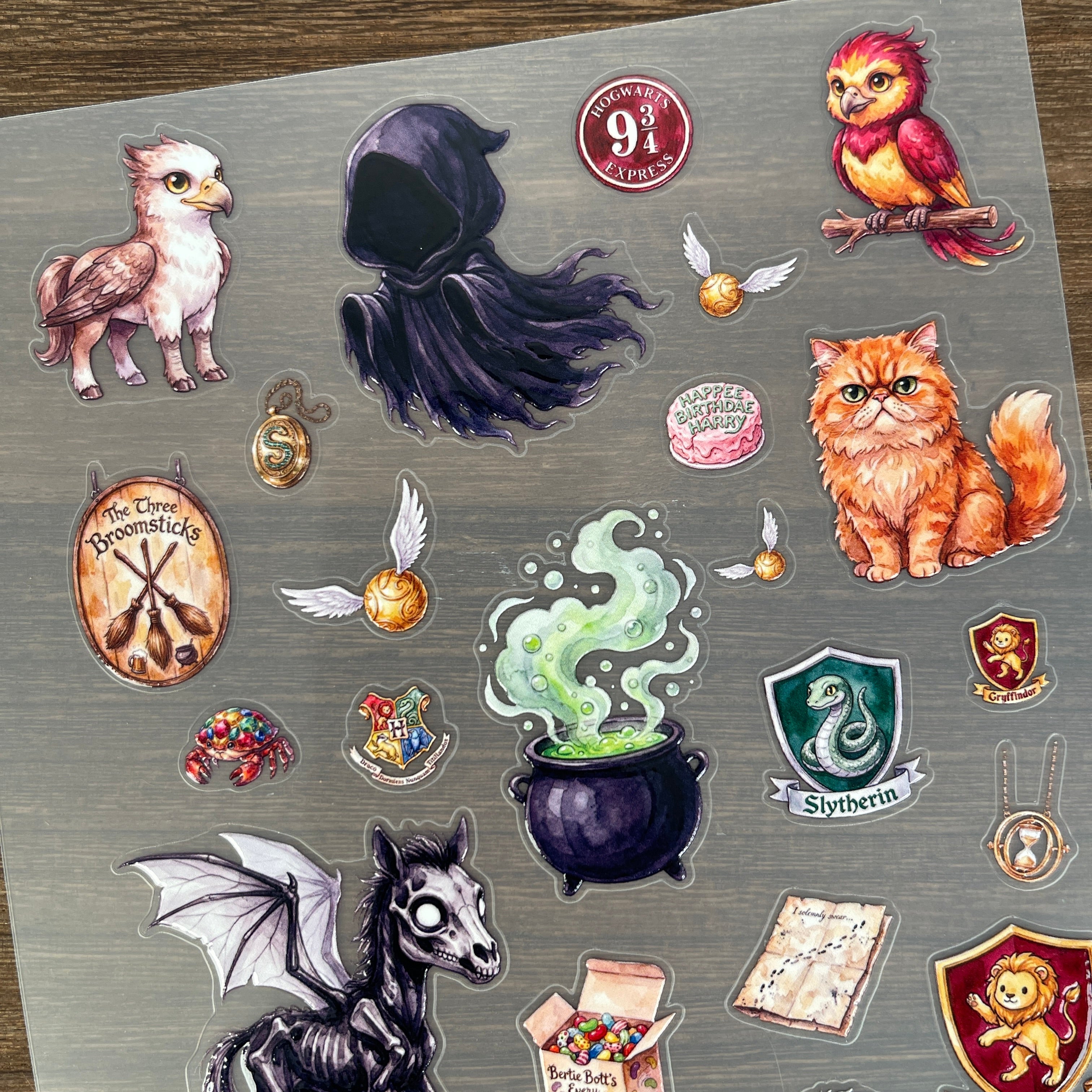 3D HP-style PET Sticker 1 Pcs
