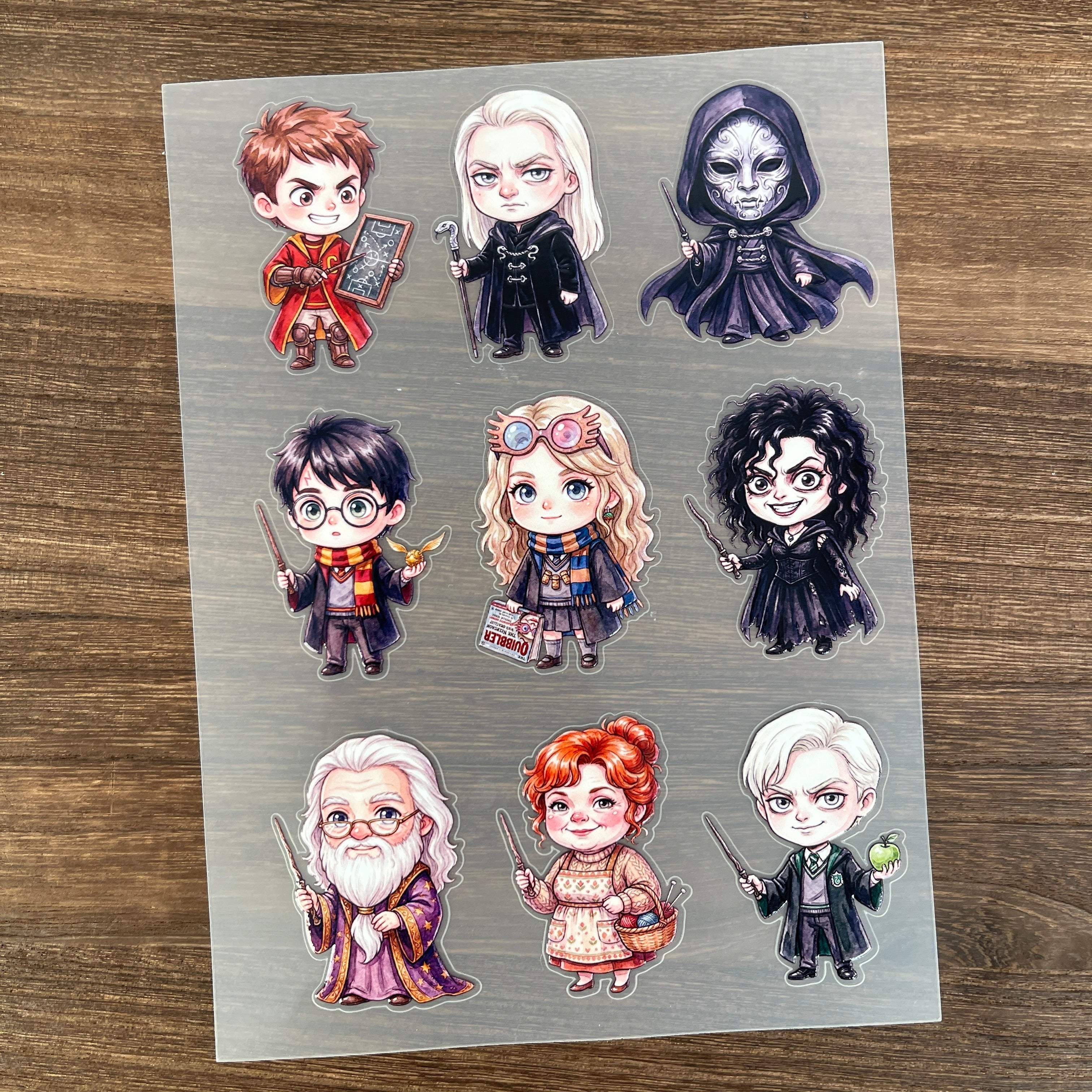 3D HP Characters PET Sticker 1 Pcs